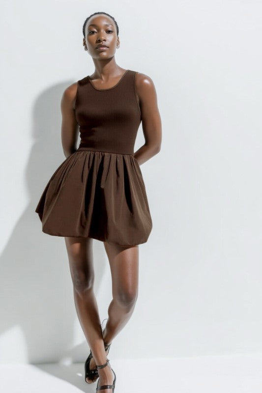PENELOPE BROWN BUBBLE DRESS