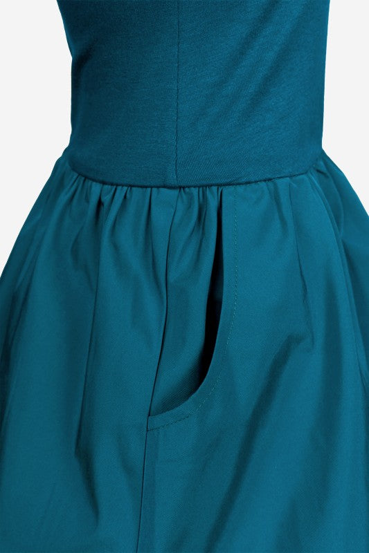 PENELOPE TEAL BUBBLE DRESS
