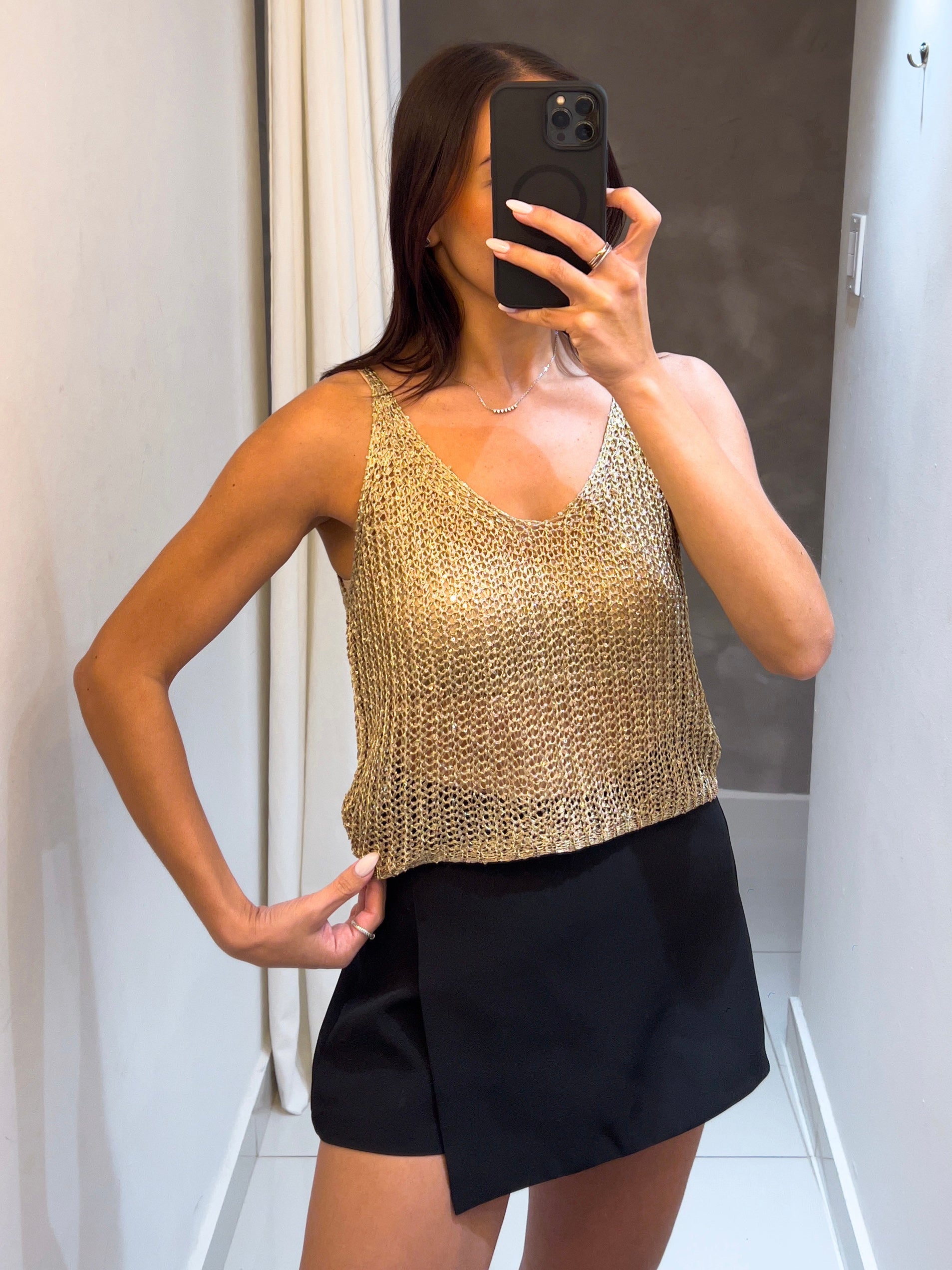 OLIVIA BRONZE GOLD TOP