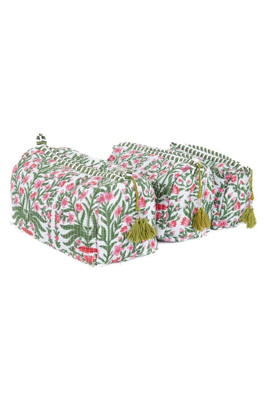 FLORAL MAKE UP BAG