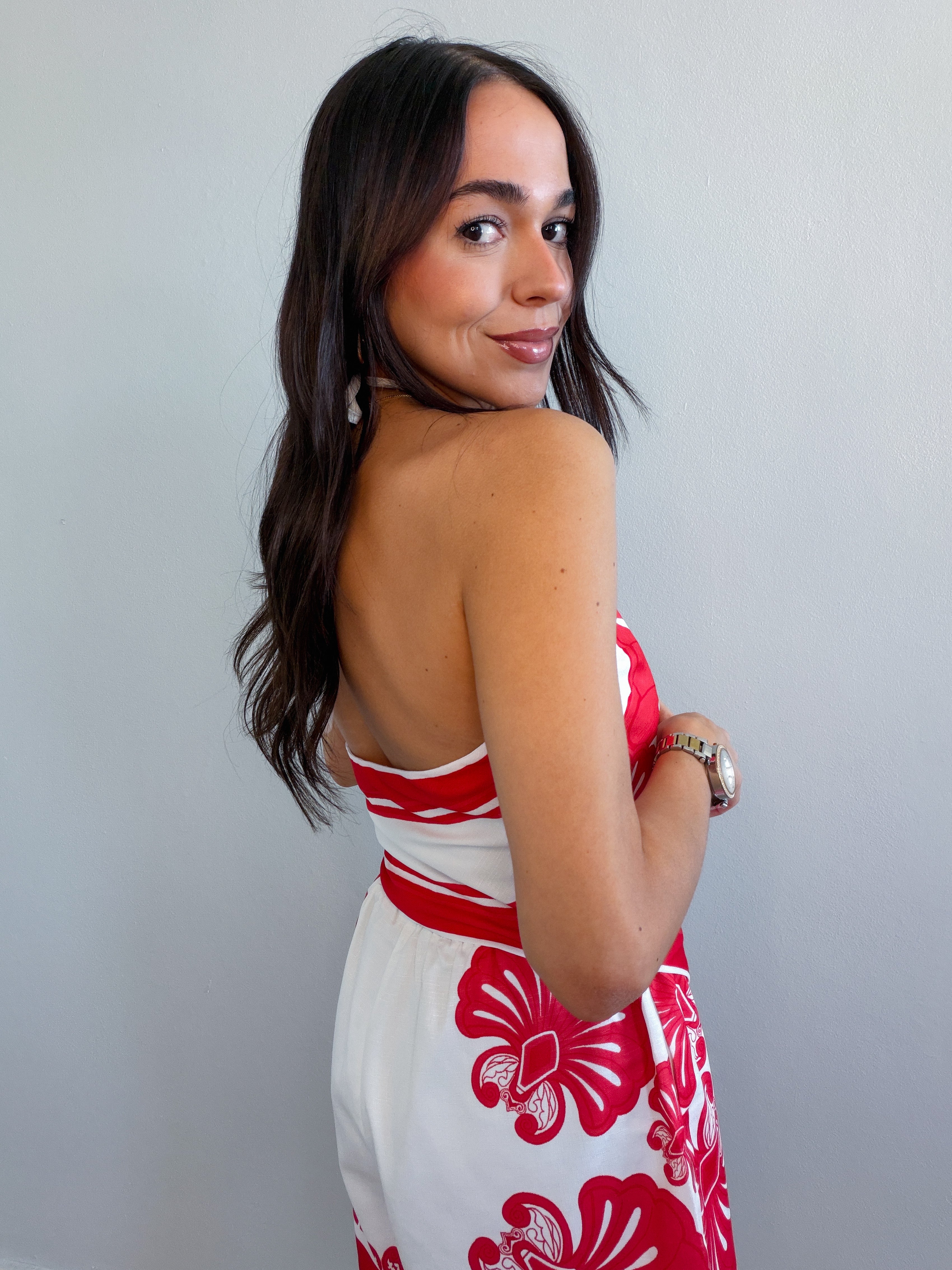 ILLIA SCARF TOP PRINTED SET