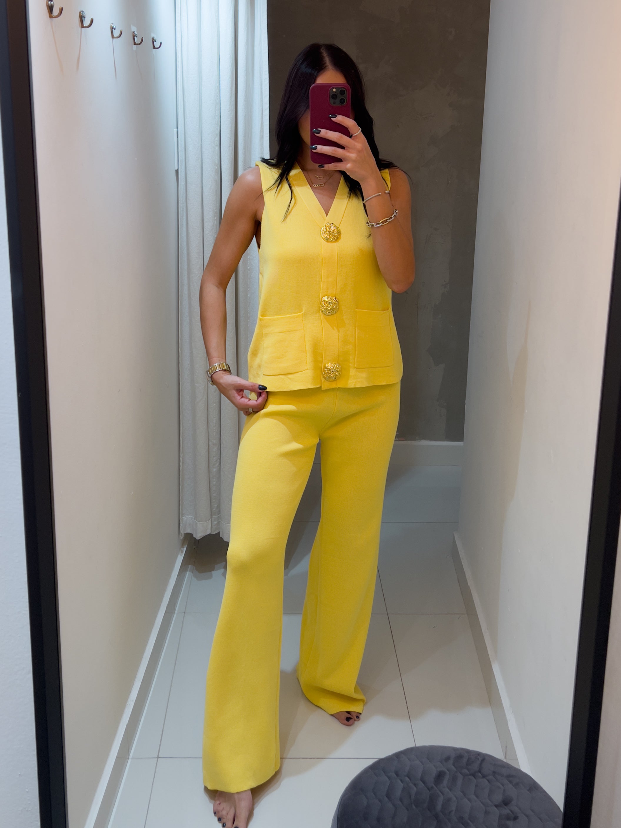 FIORELLA YELLOW TRAVEL SET
