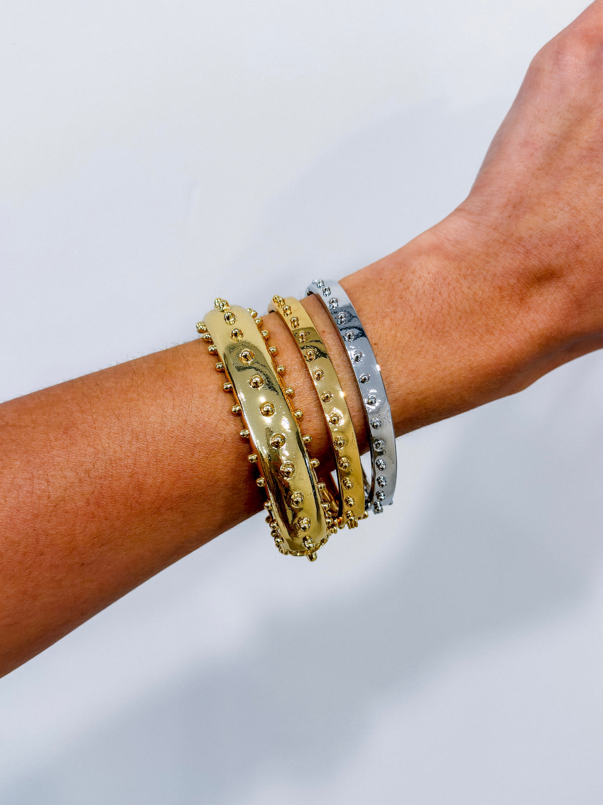 REBE TWO TONE BANGLE TRIO