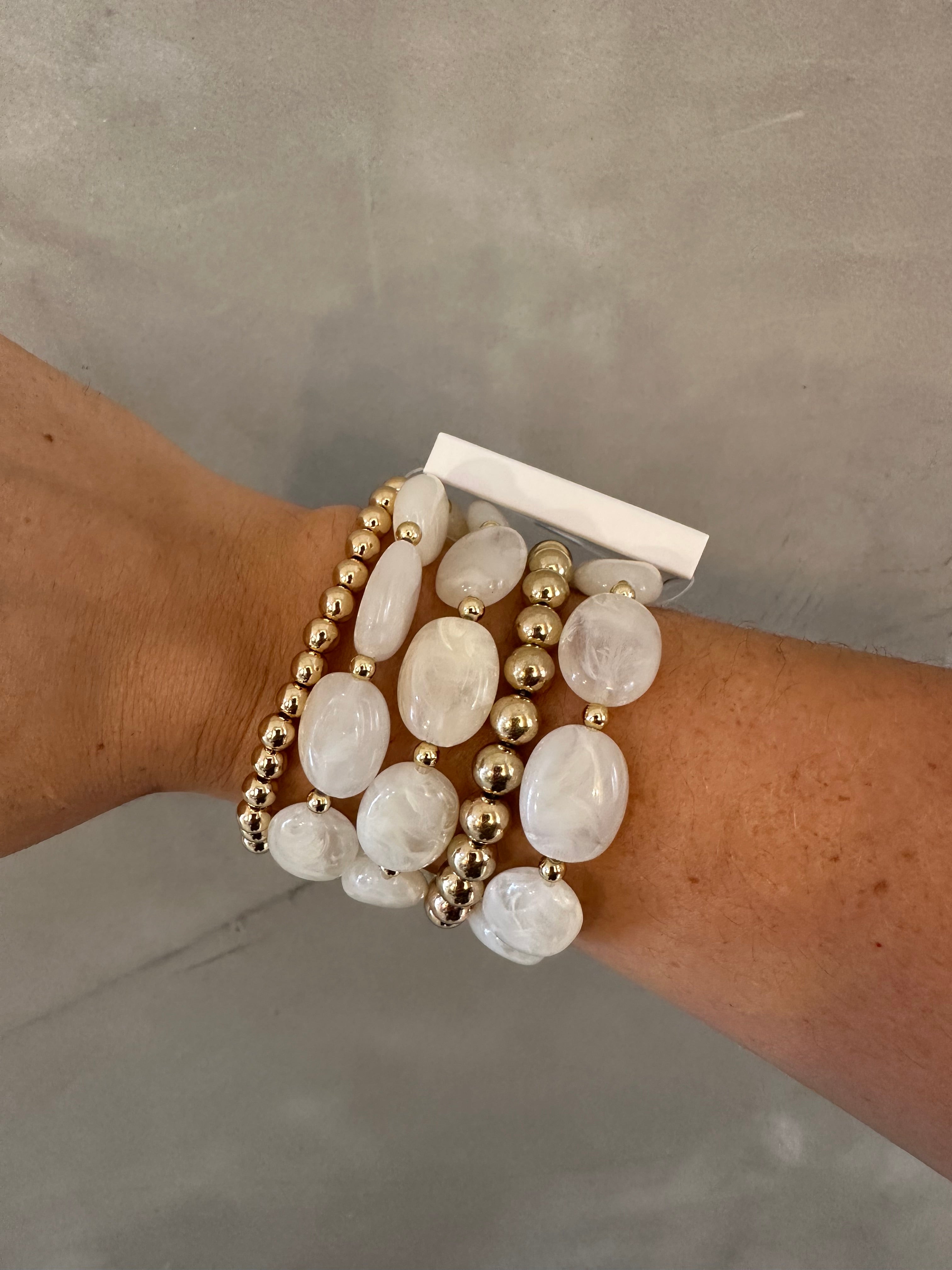 SARA WHITE BRACELETS