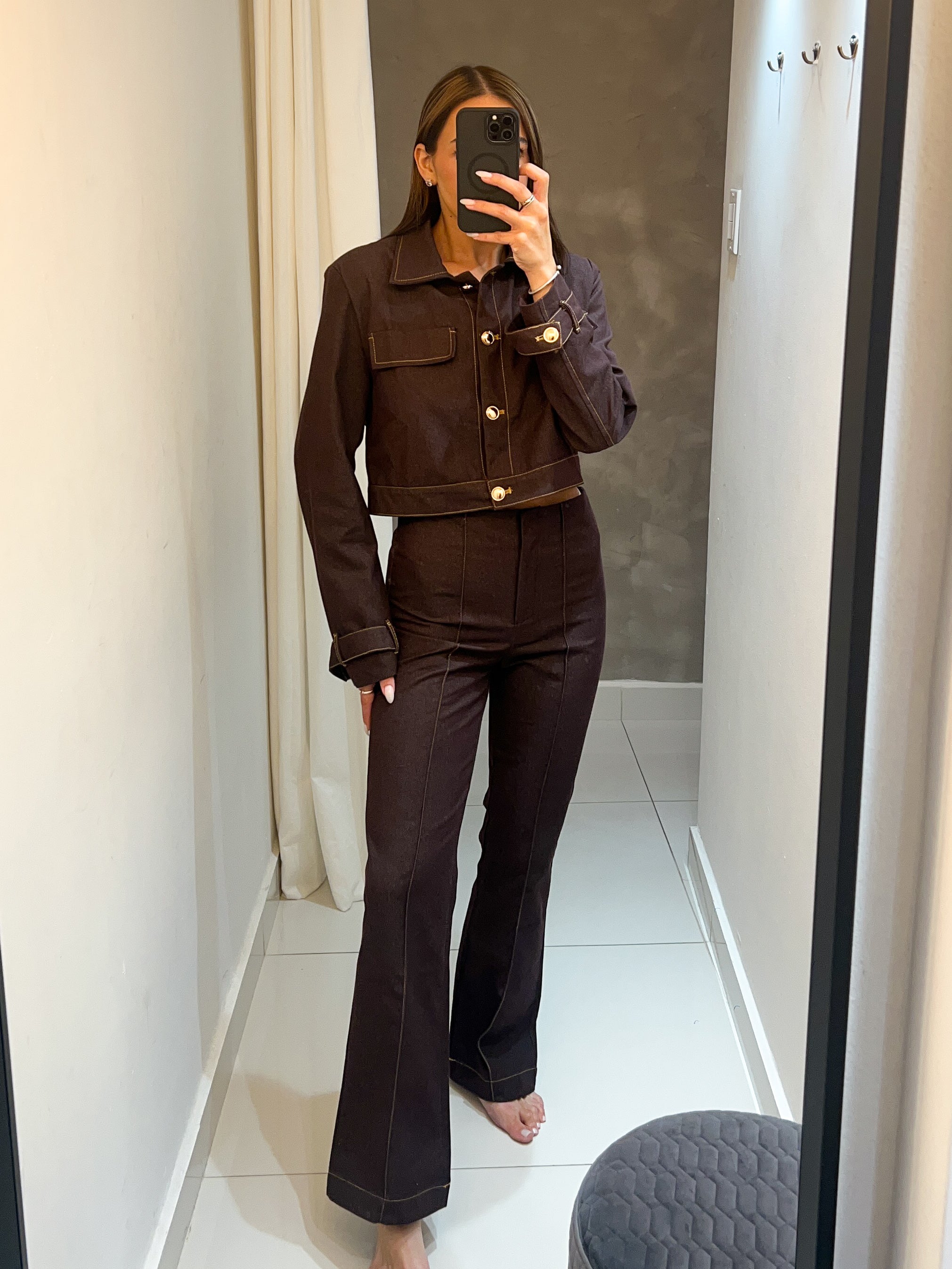 DANICA BROWN PANT SET