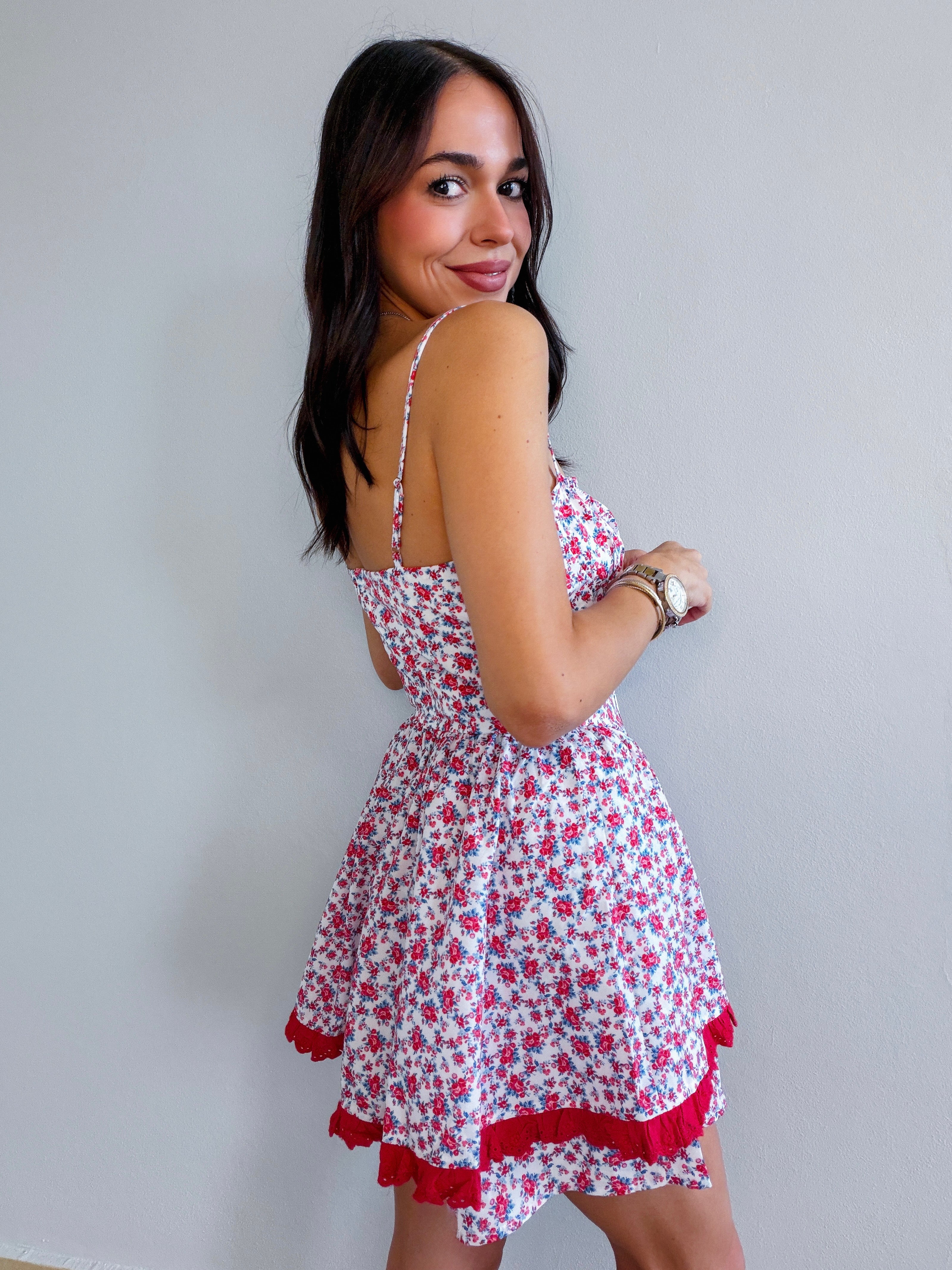 MELINA FLORAL CORSET ROMPER