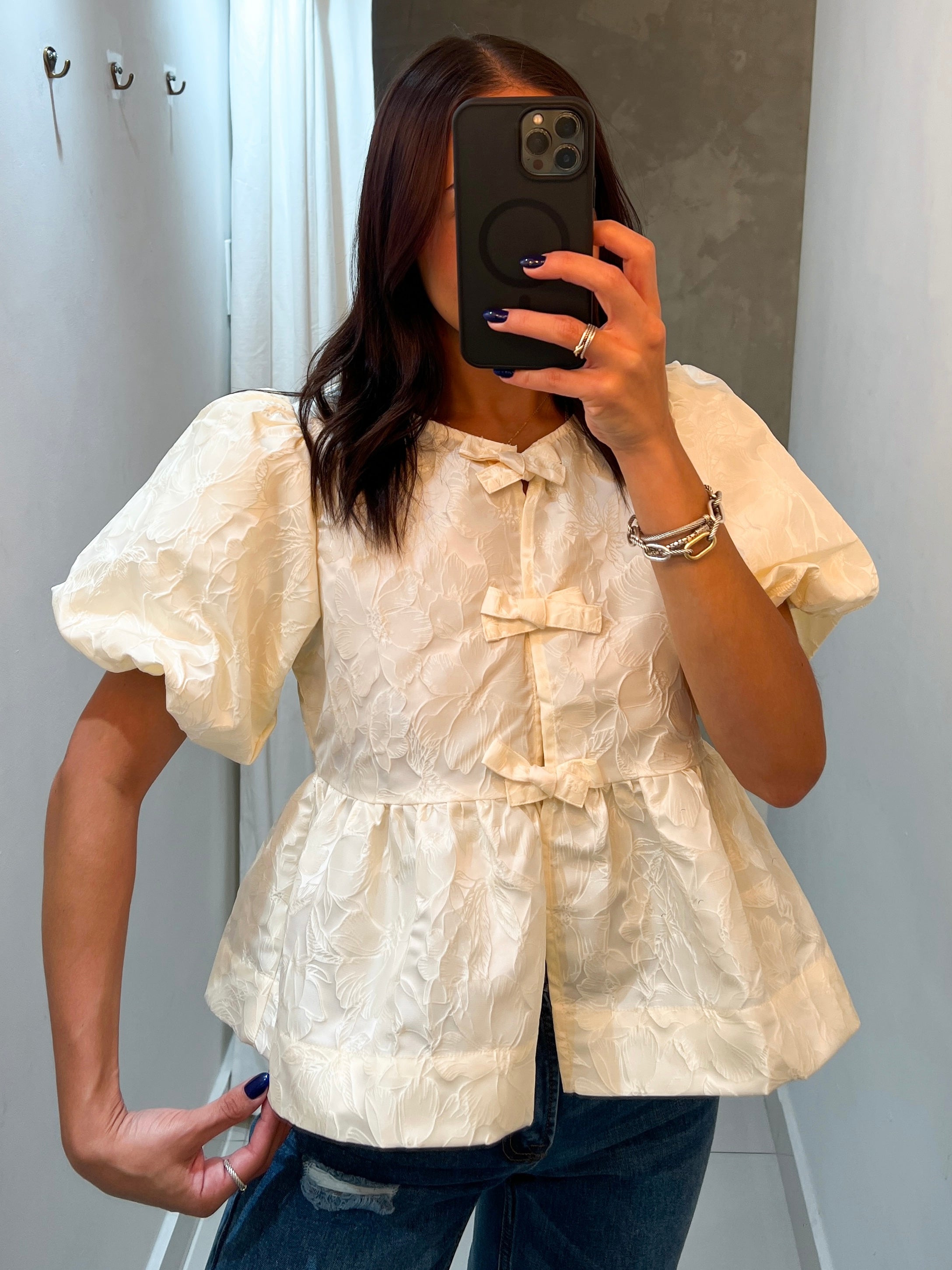 BELLA IVORY BLOUSE