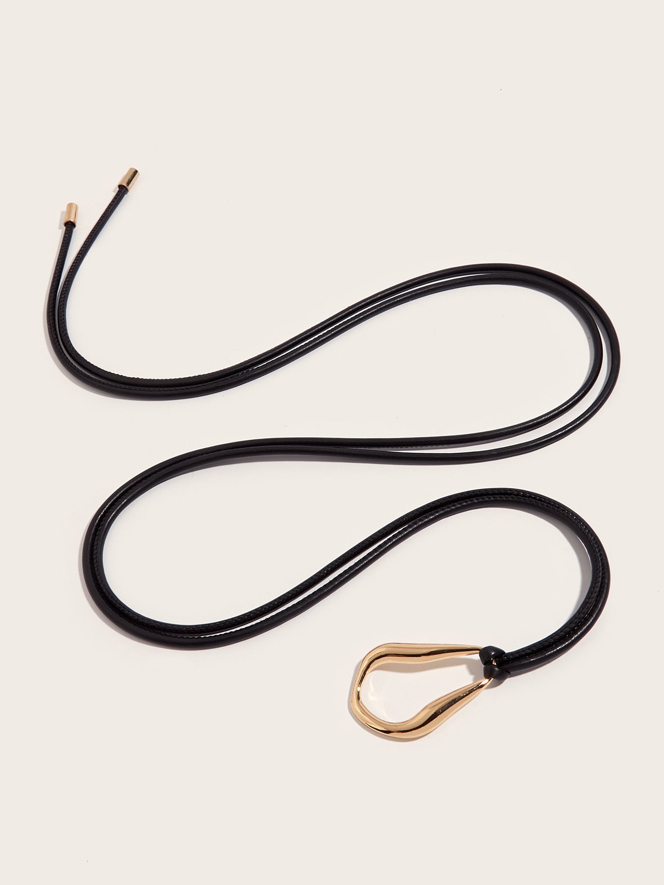 KATIE GEOMETRIC LEATHER BELT