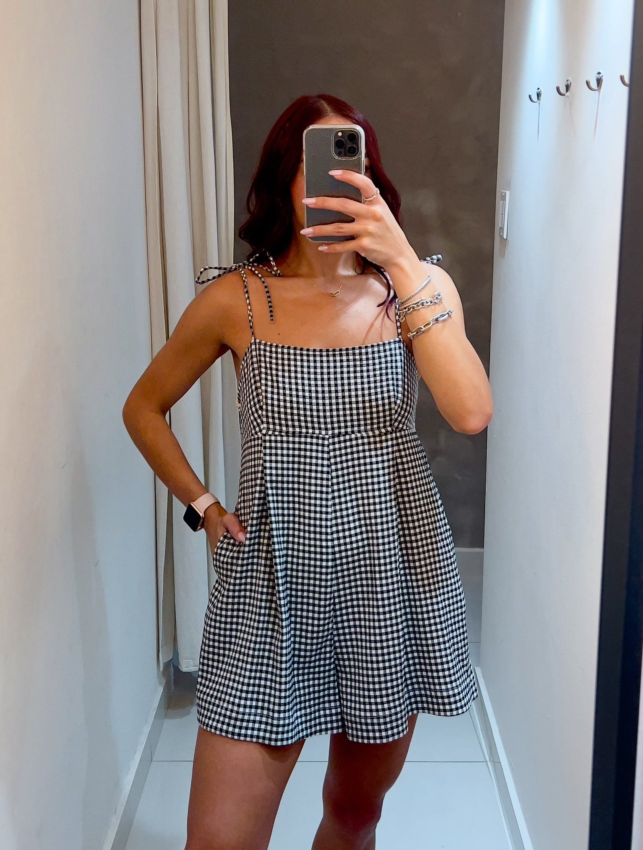 CLAUDIA GINGHAM ROMPER