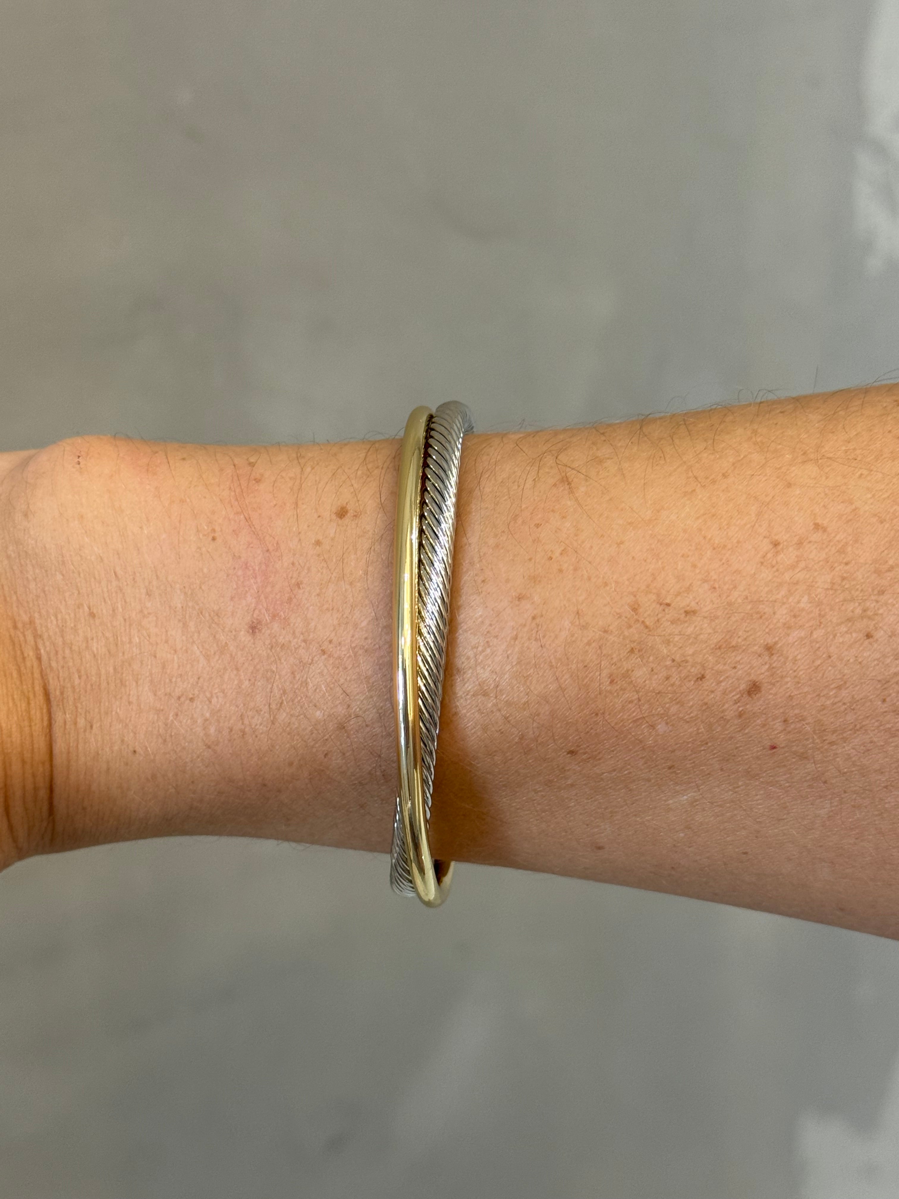 LILA WIDER DY CABLE BRACELET