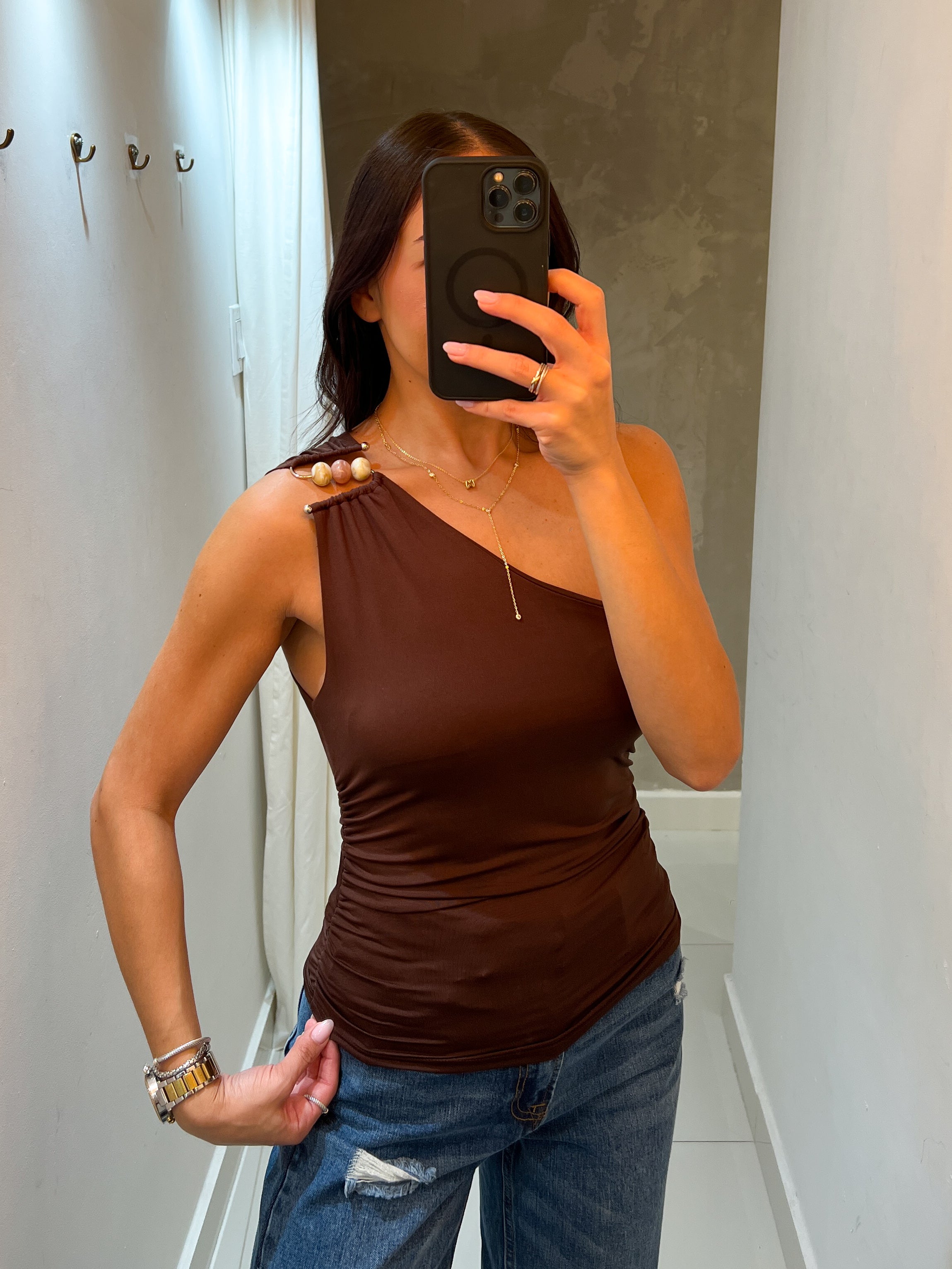CAMELIA BROWN TOP