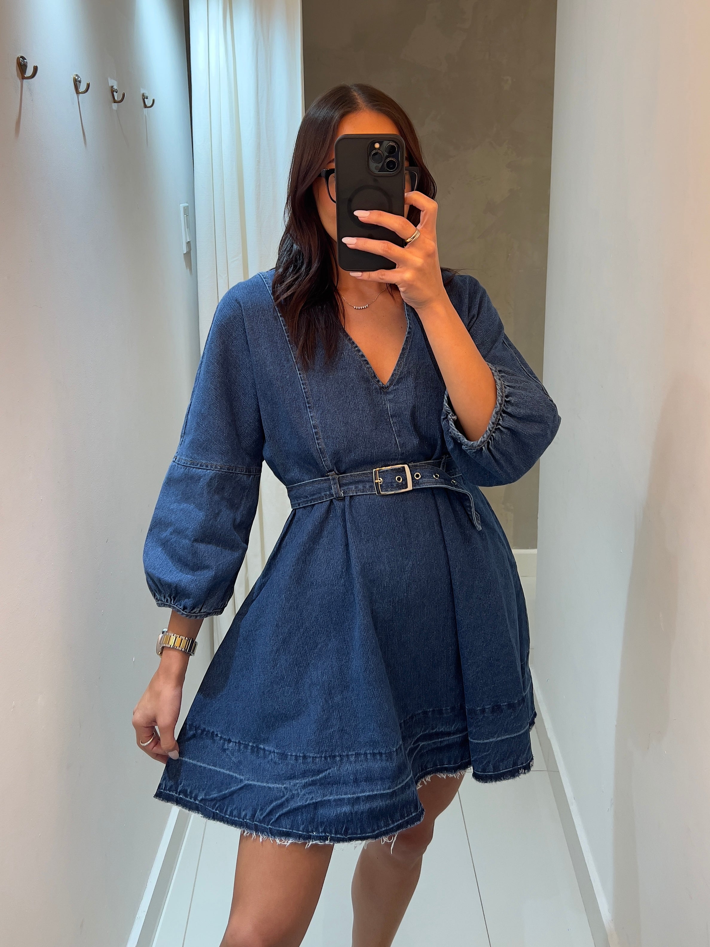 GABRIELLA DENIM DRESS