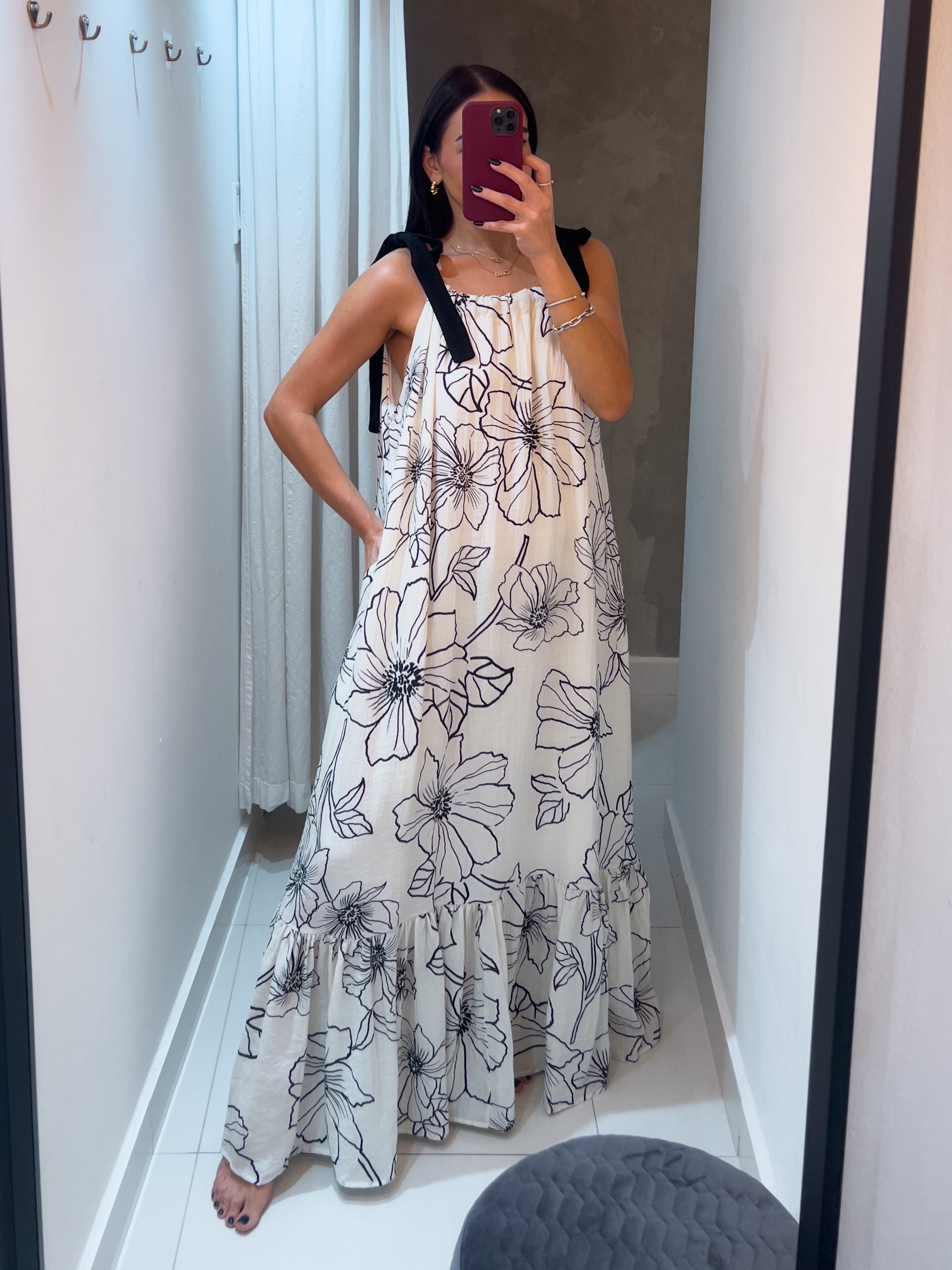 GINNY FLOWER PRINT MAXI DRESS