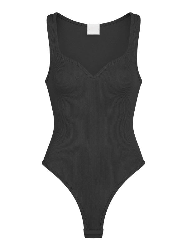 RIBBED PADDED BODYSUIT