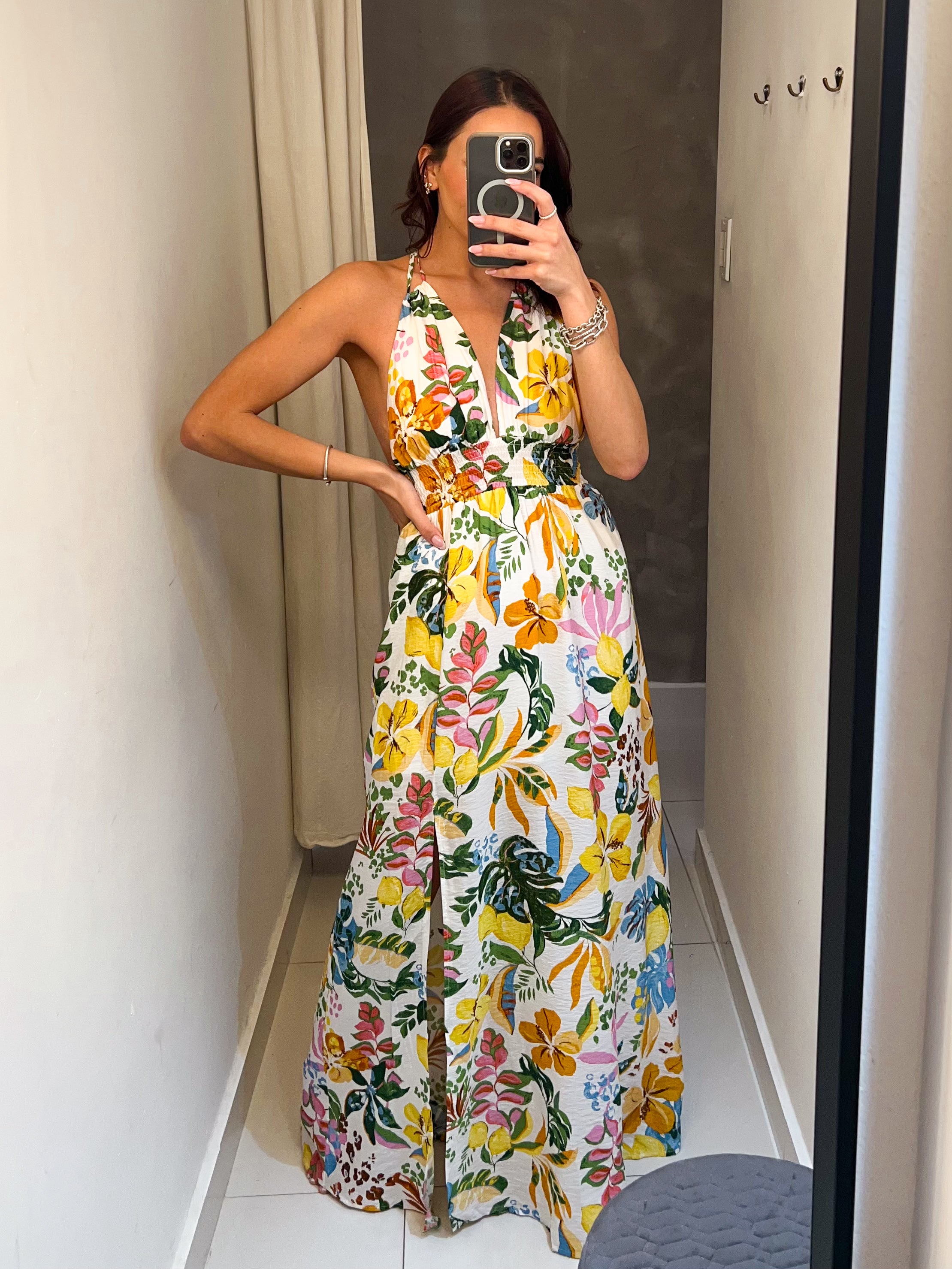 AMAYA PRINTED MAXI SUNDRESS