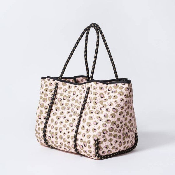 (PRE-ORDER) - OLIVE PRINT NEOPRENE TOTE BAG