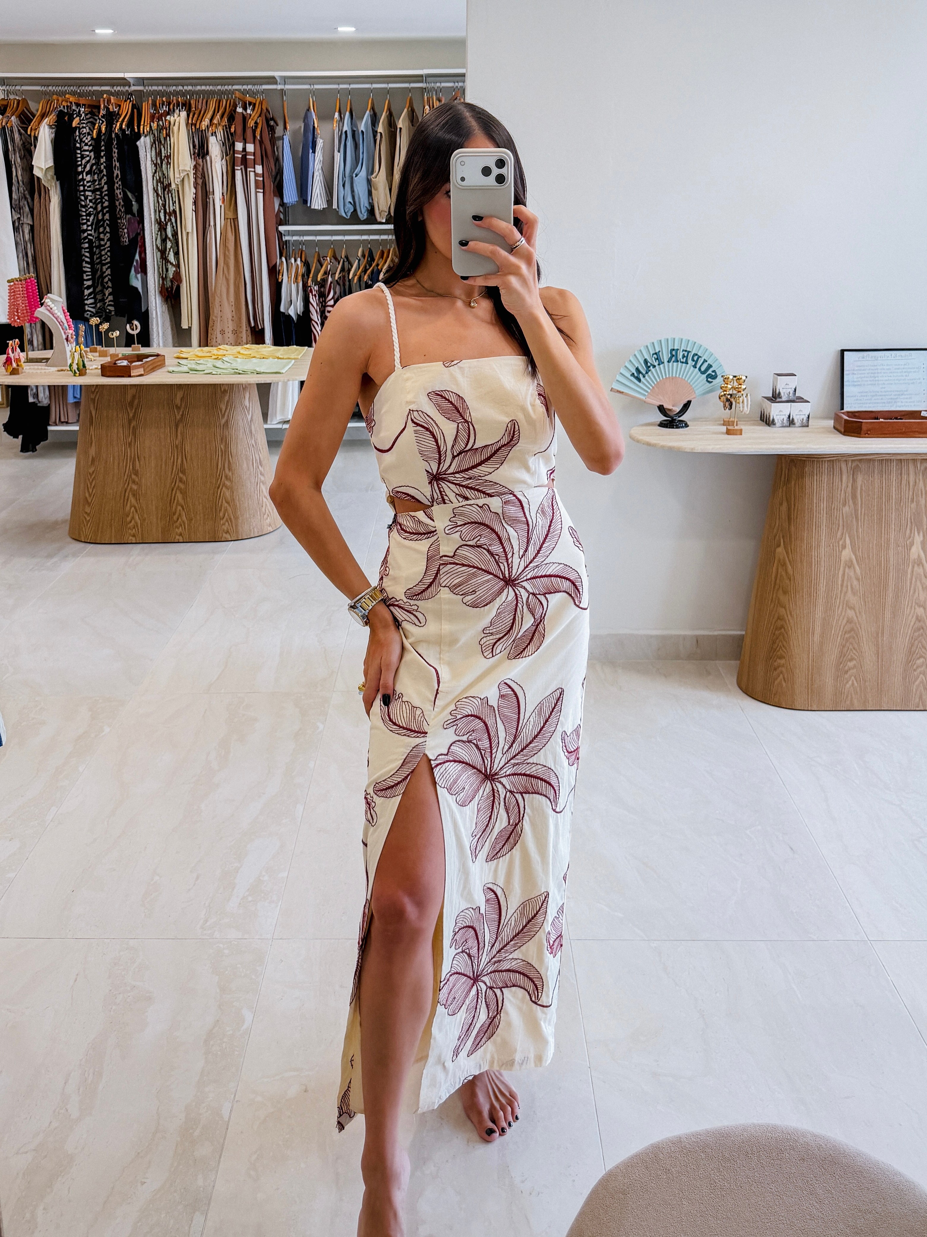 SARAHI OPEN BACK FLORAL DRESS