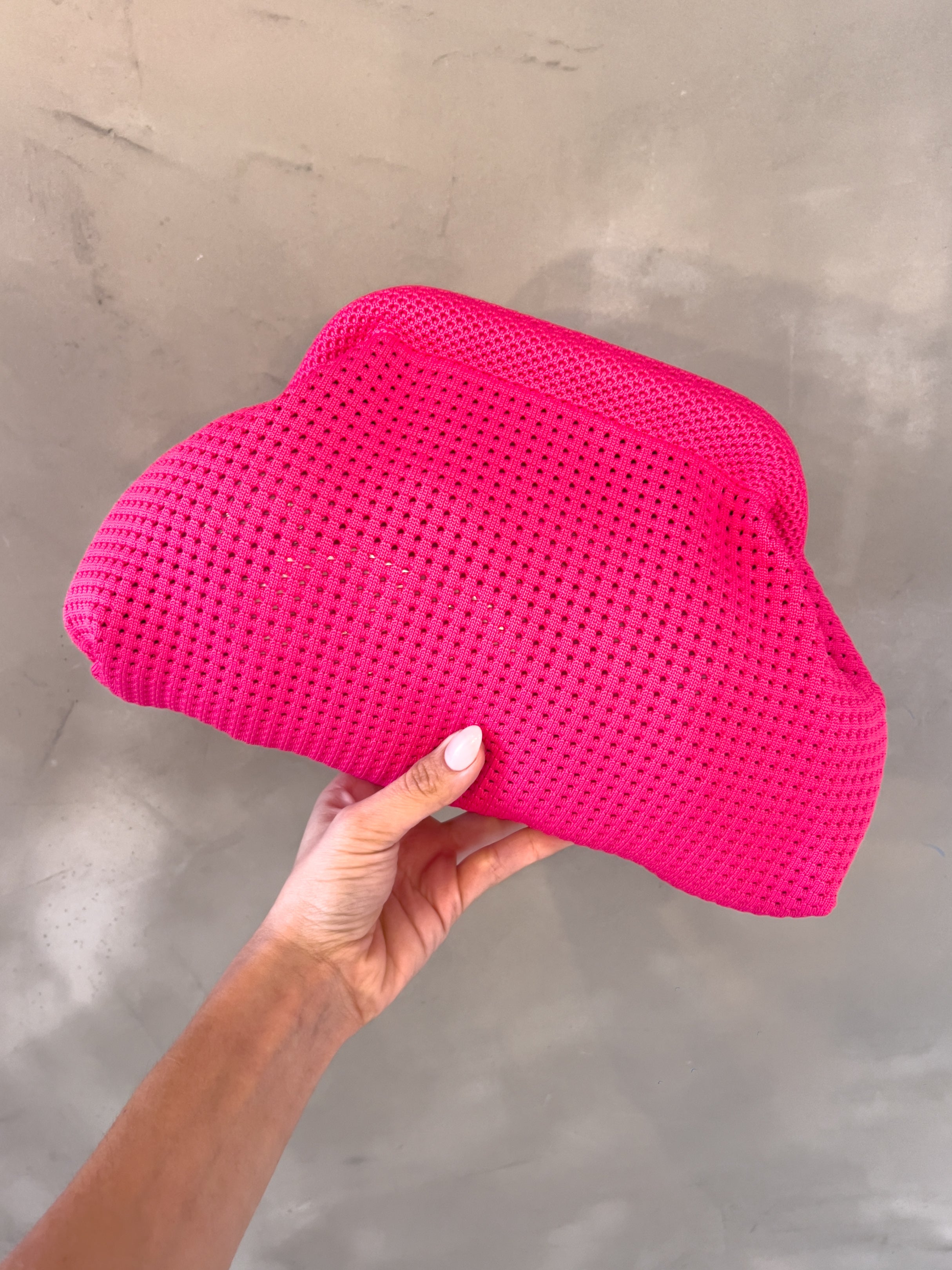 CAMILE HOT PINK POUCH