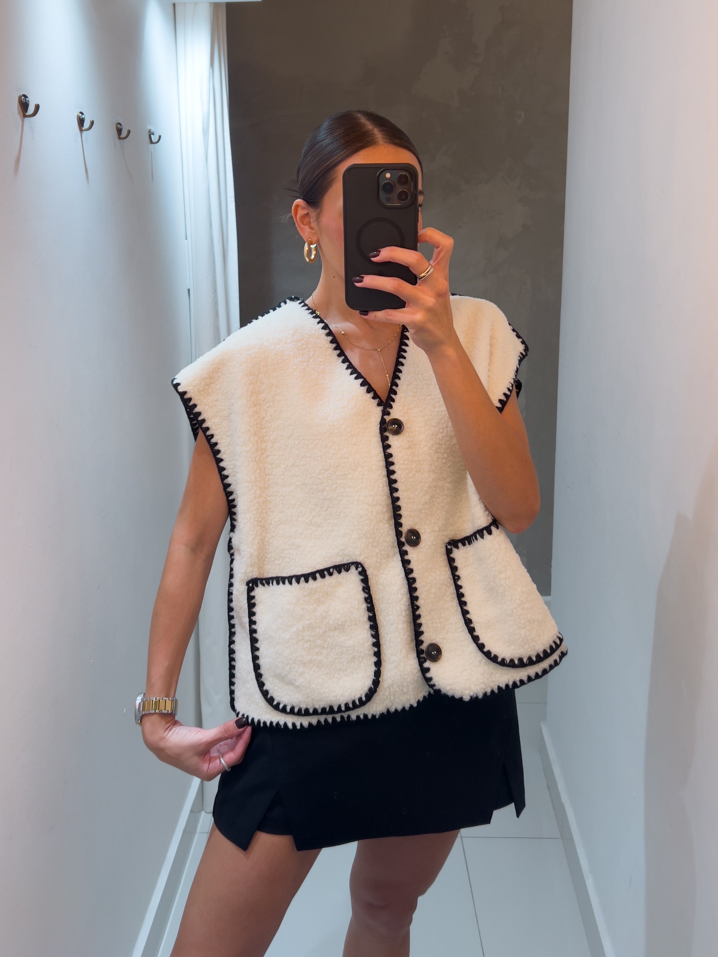 MEGAN SHERPA VEST