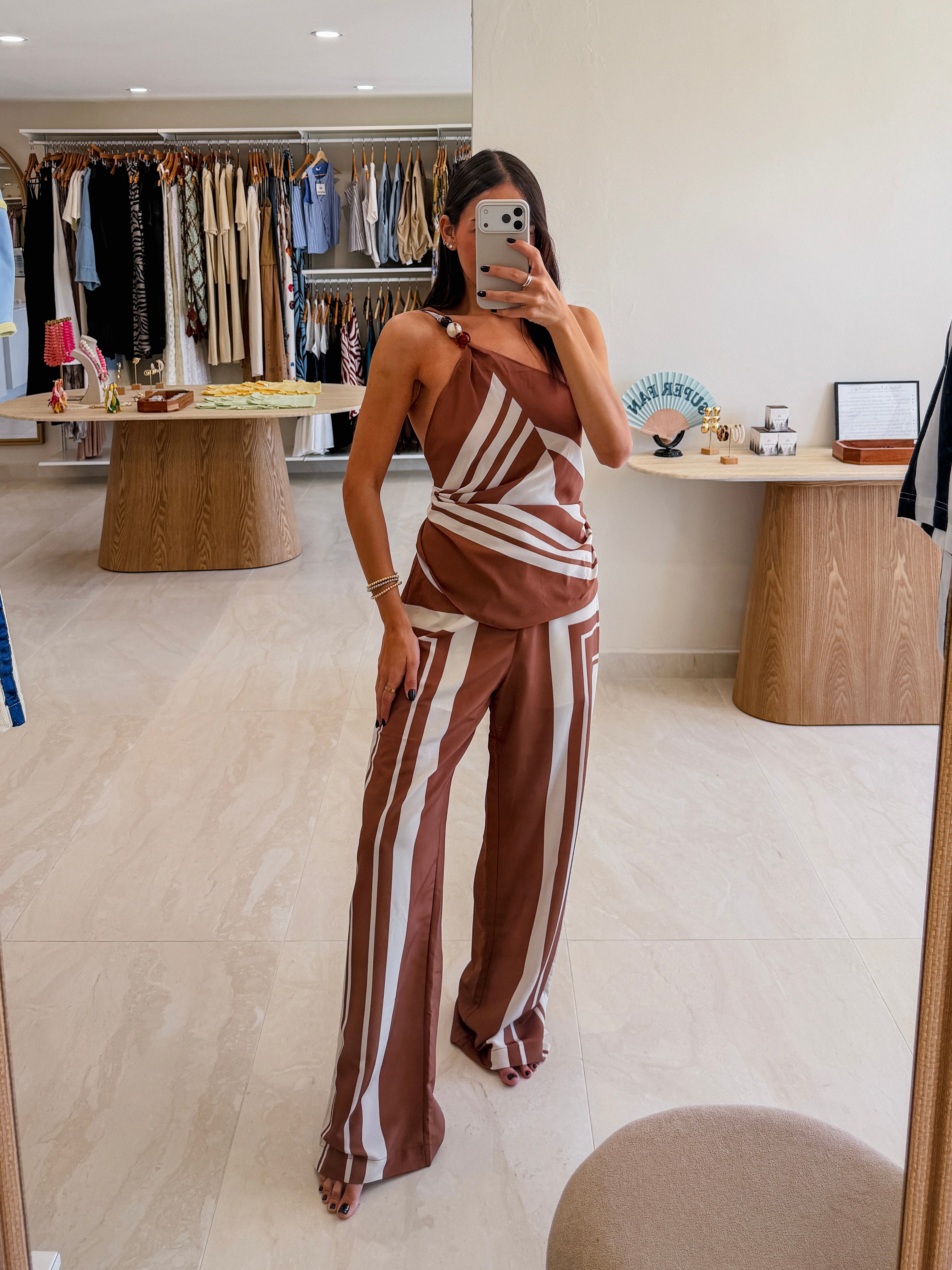 KATERINA STRIPED PANTS SET