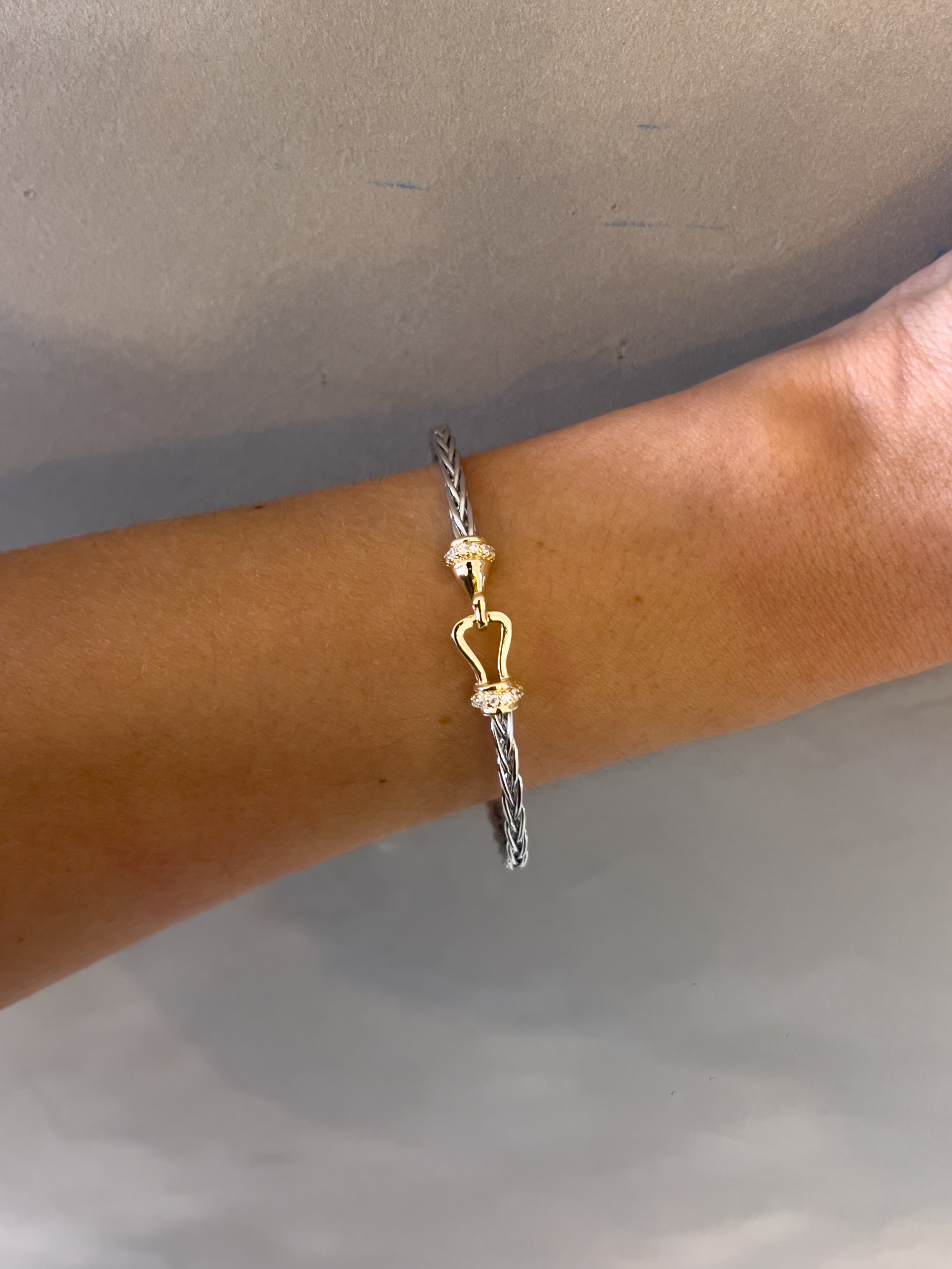 THIN RHINESTONE LOCK DY INSPO BRACELET