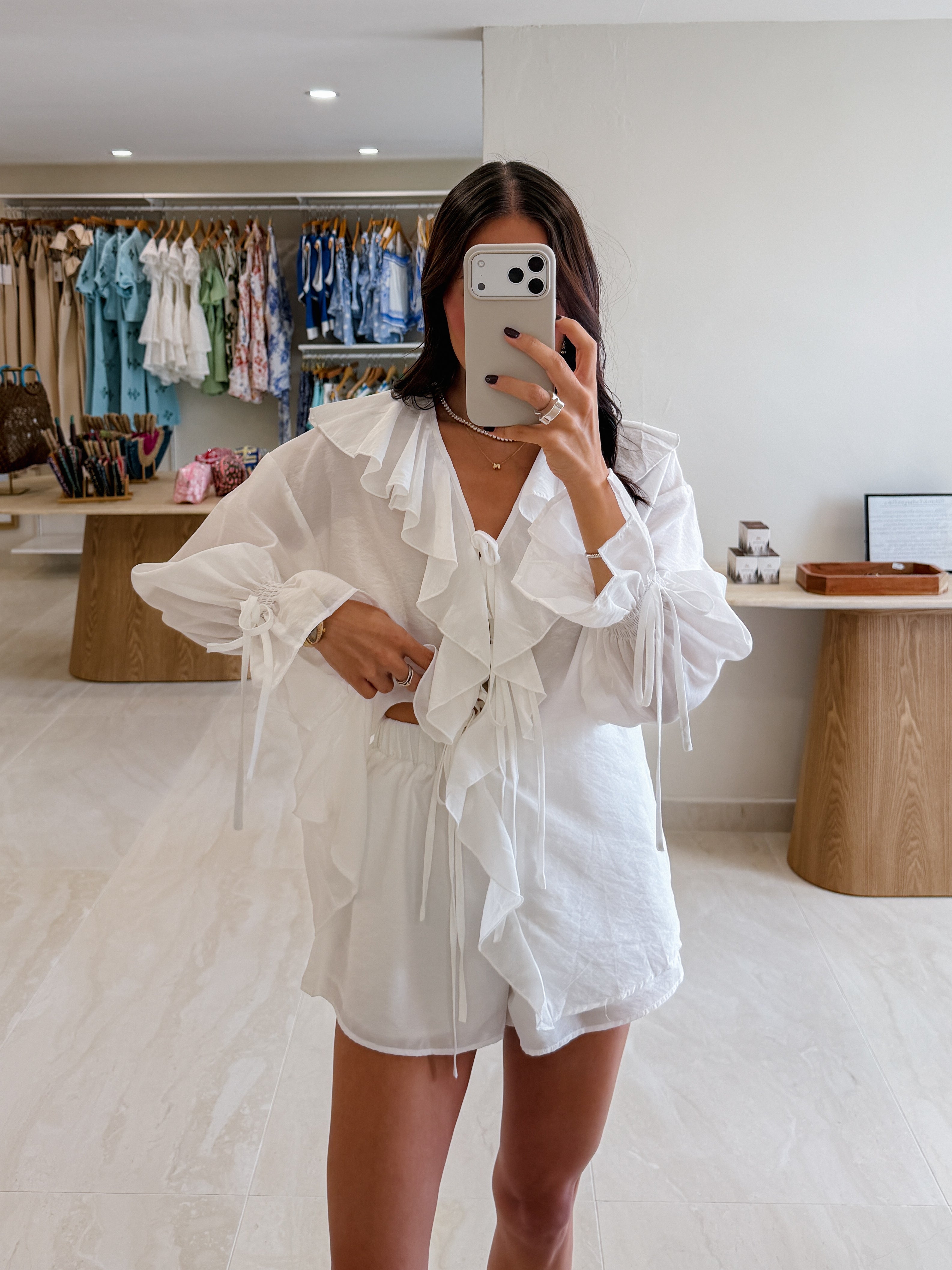 CELESTE SHORT SET IN WHITE