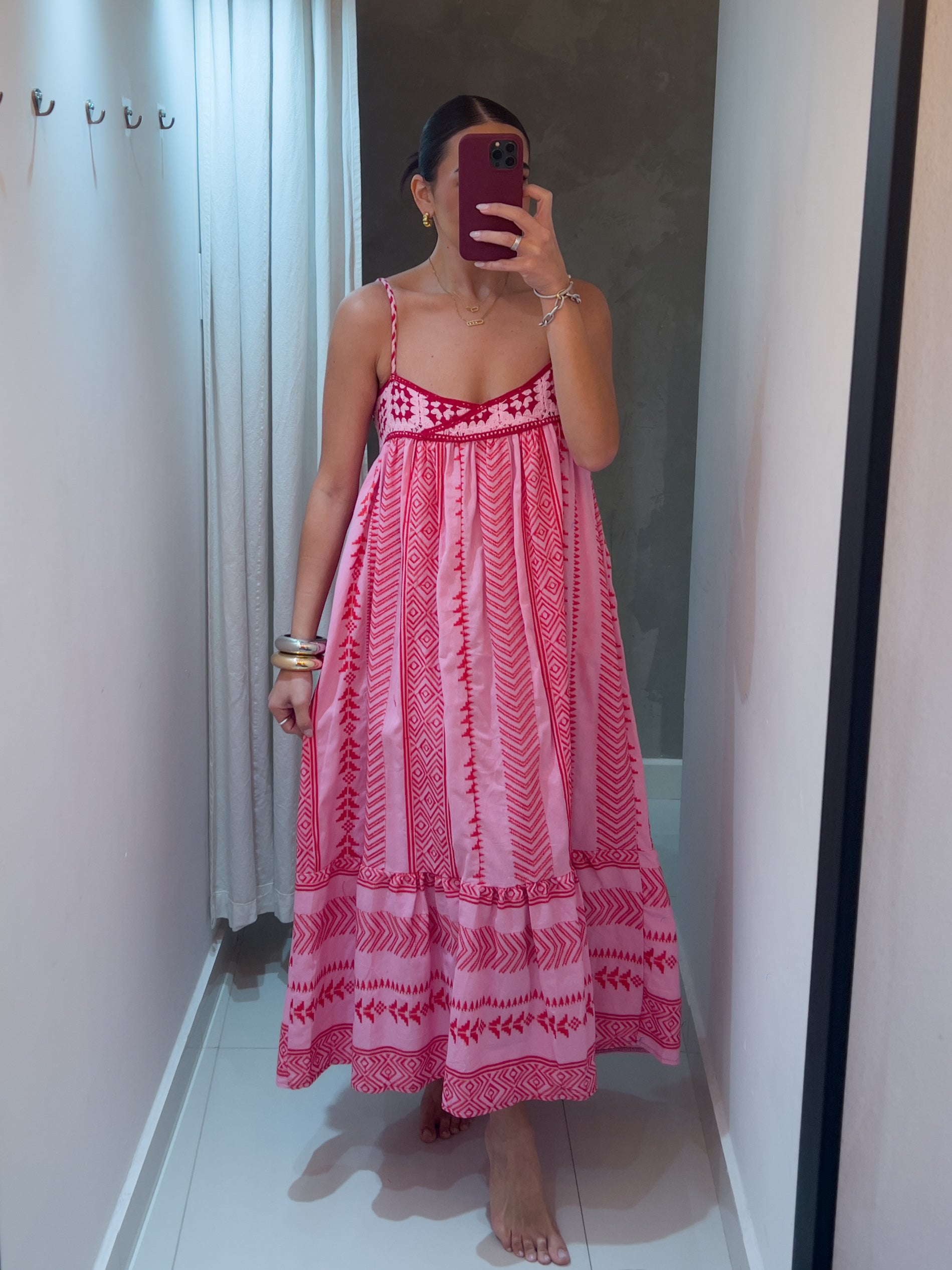 ISSANDRA CROCHET TOP MAXI DRESS