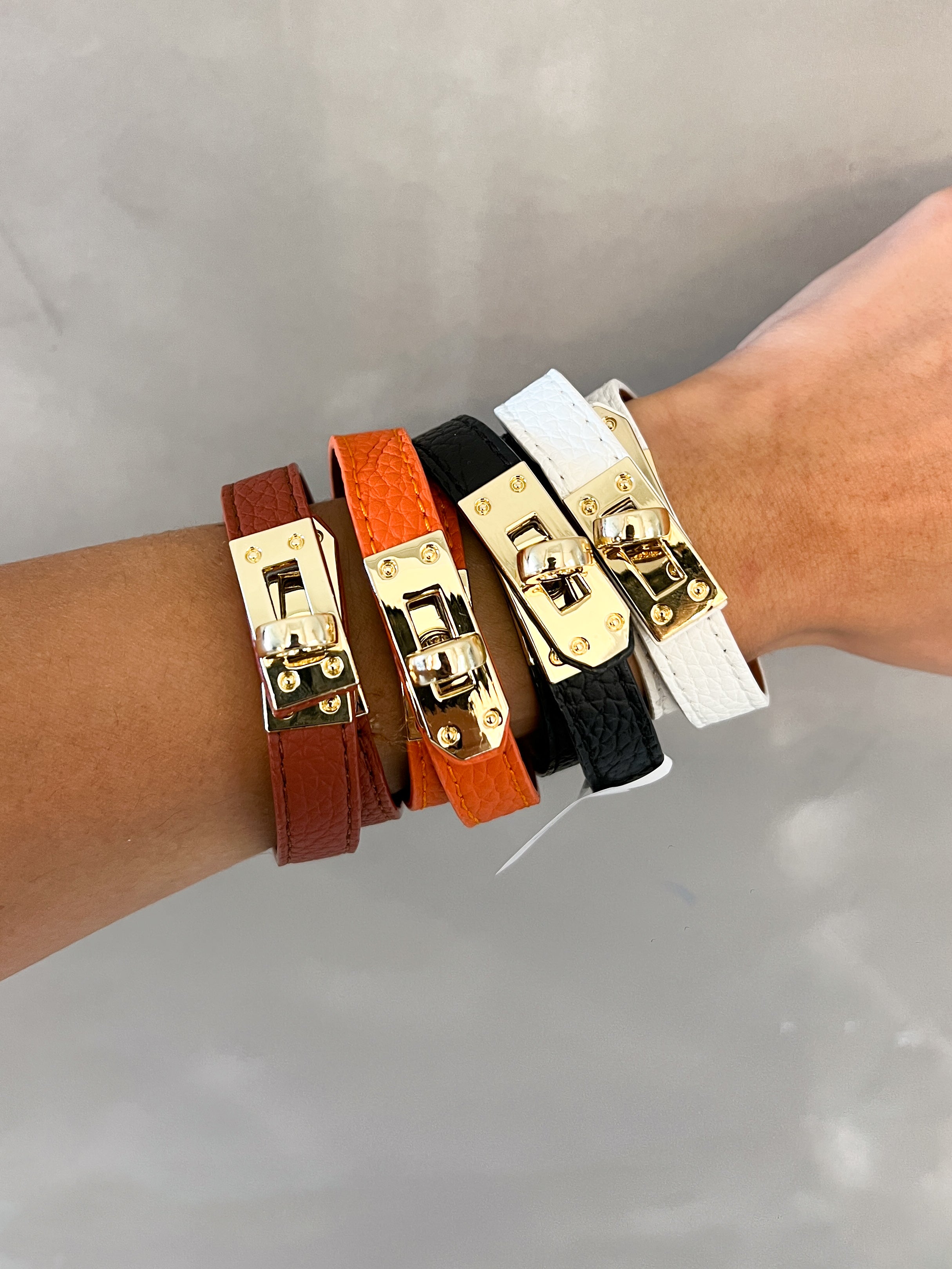 HELENA WRAP PLEATHER BRACELETS