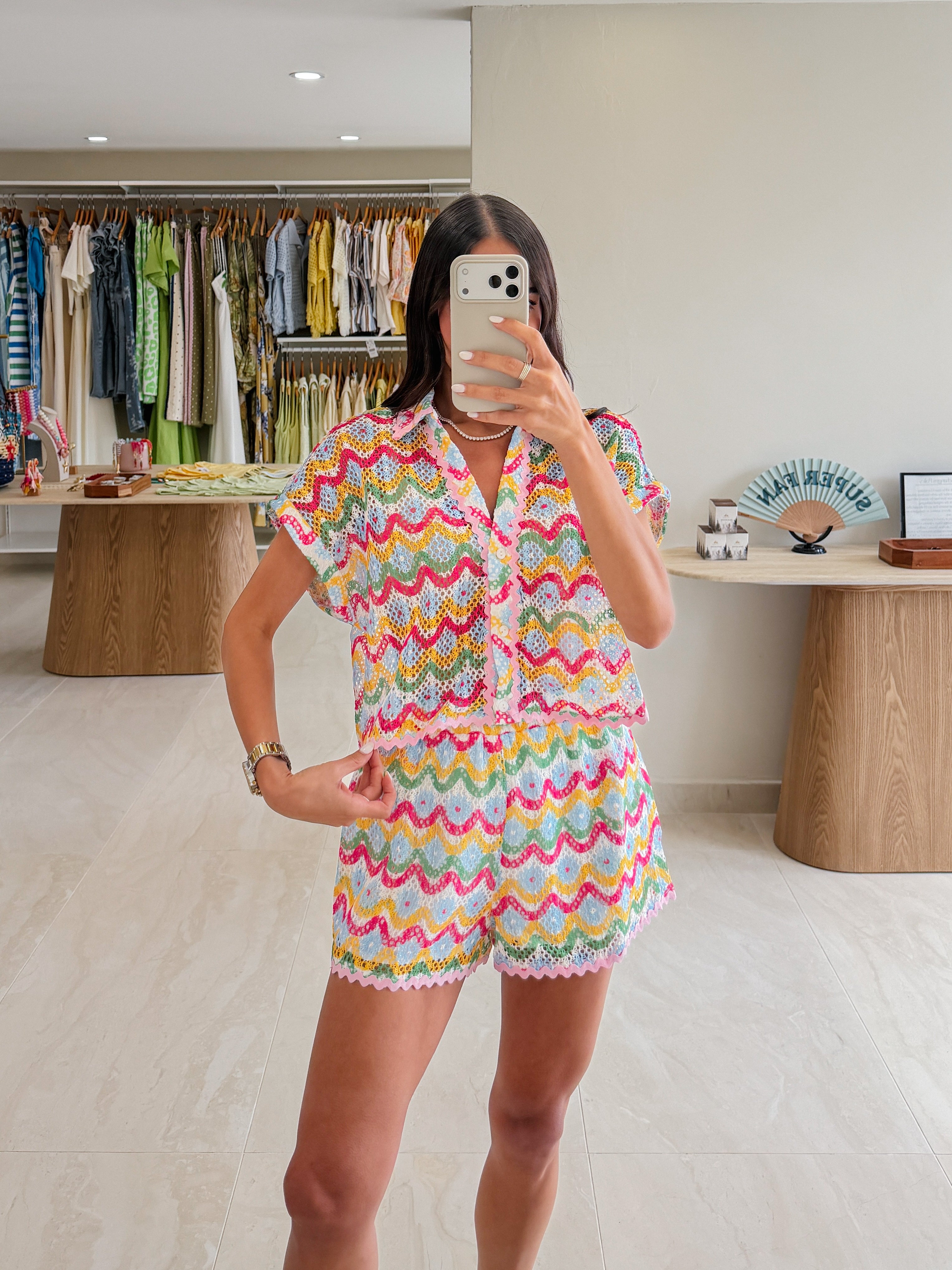MARCELA CROCHET SHORT SET
