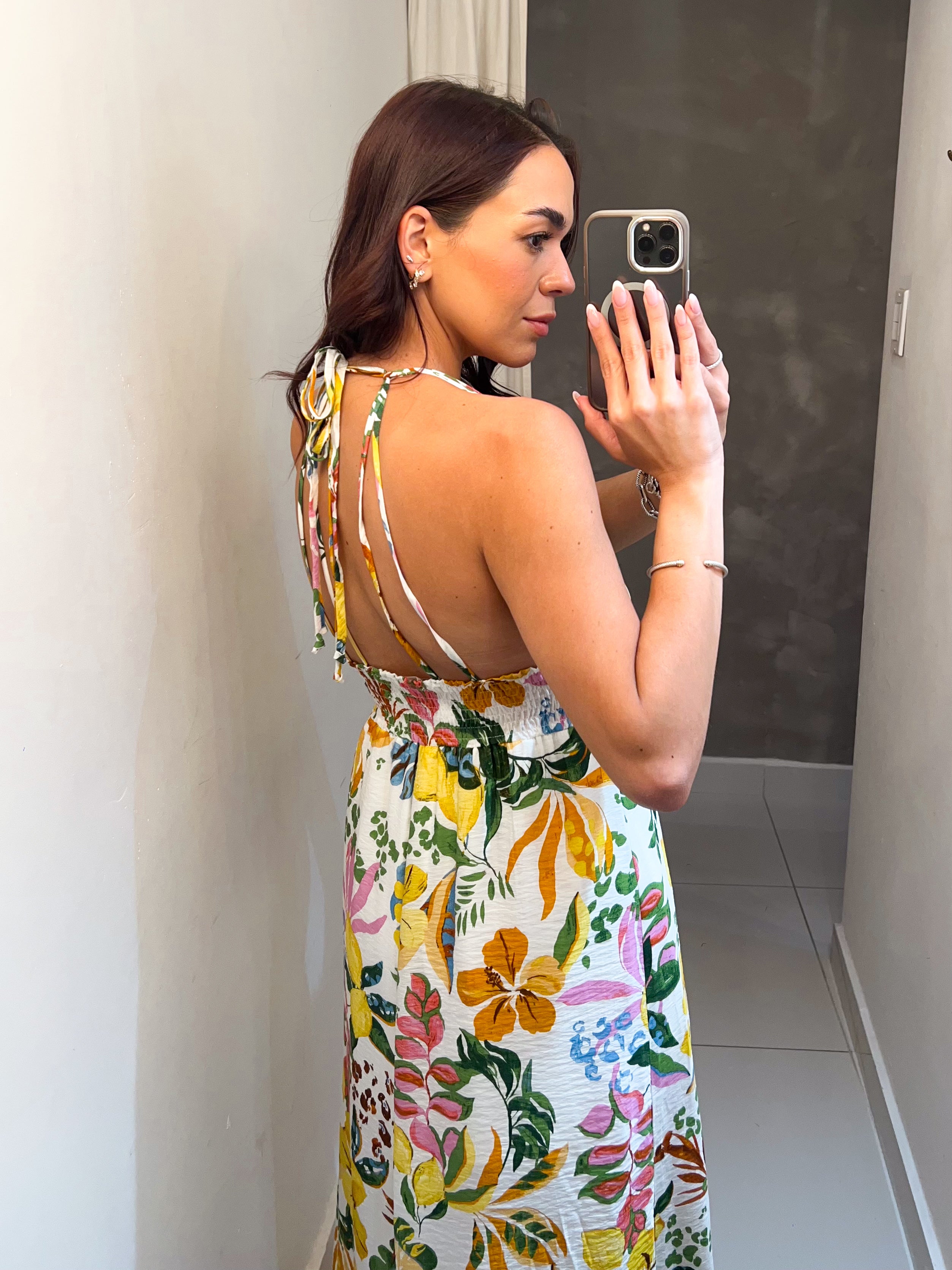 AMAYA PRINTED MAXI SUNDRESS