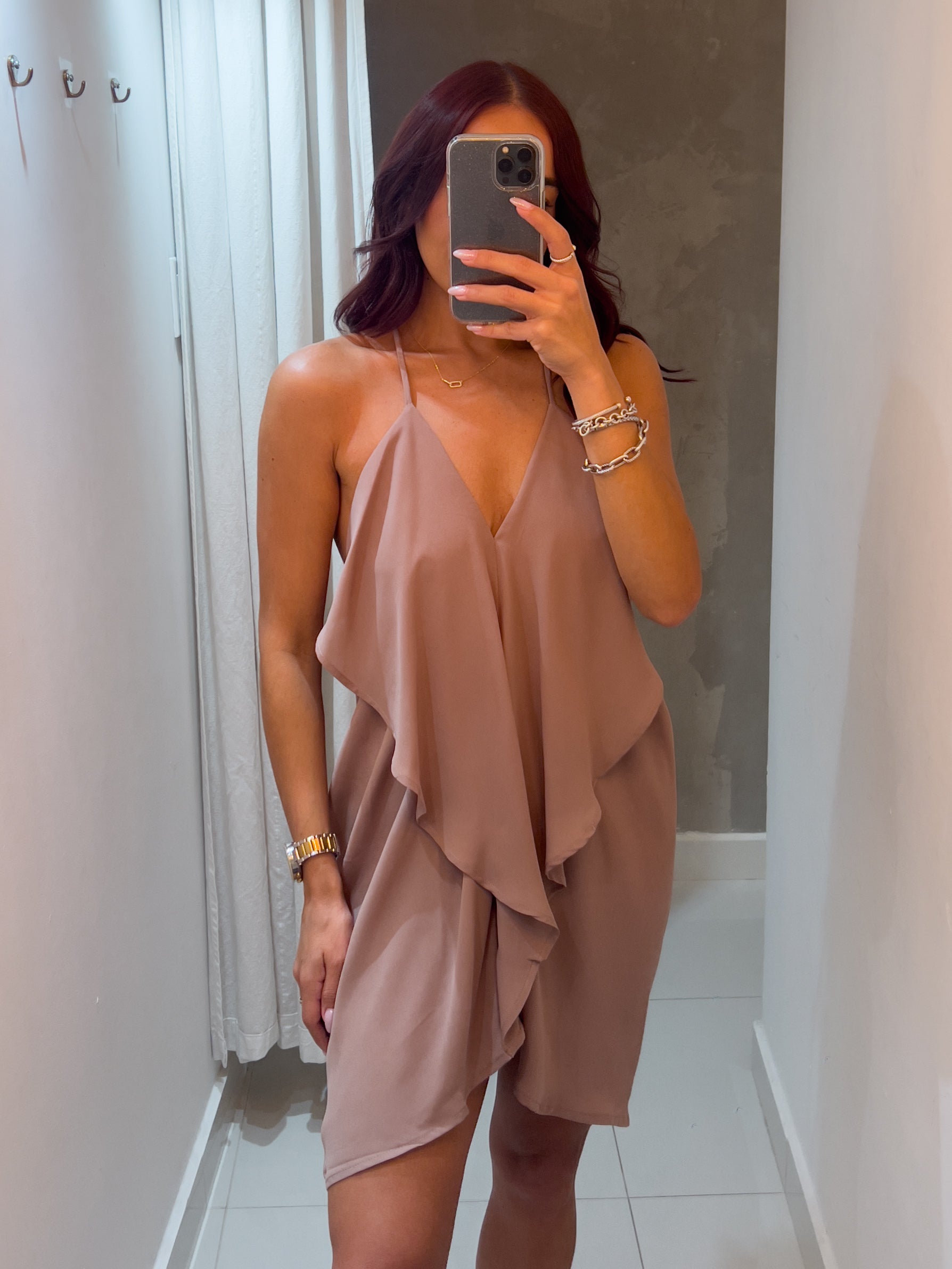FABIANA V NECK DRESS