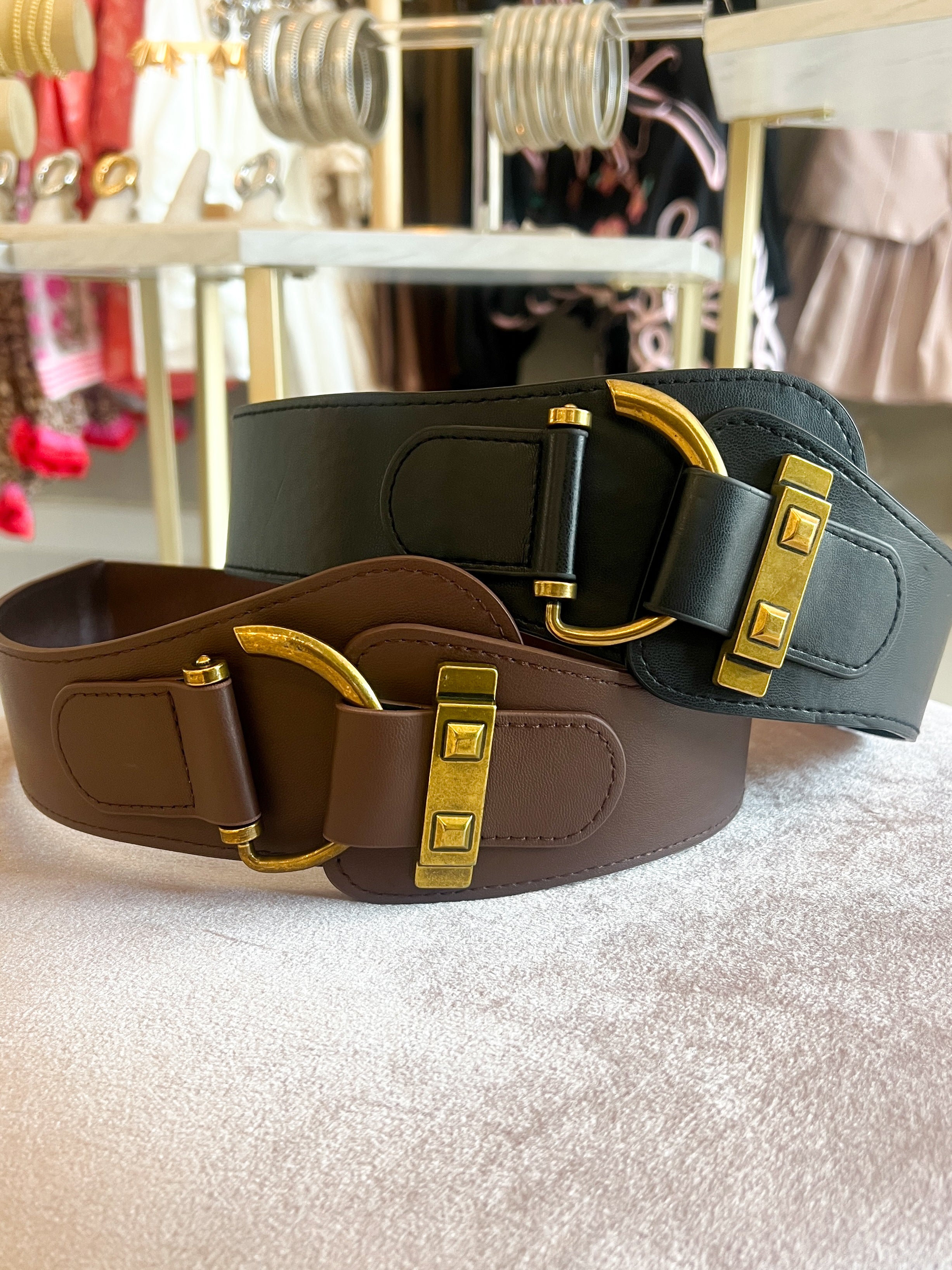 YRIS WIDE STATEMENT STRETCH BELT