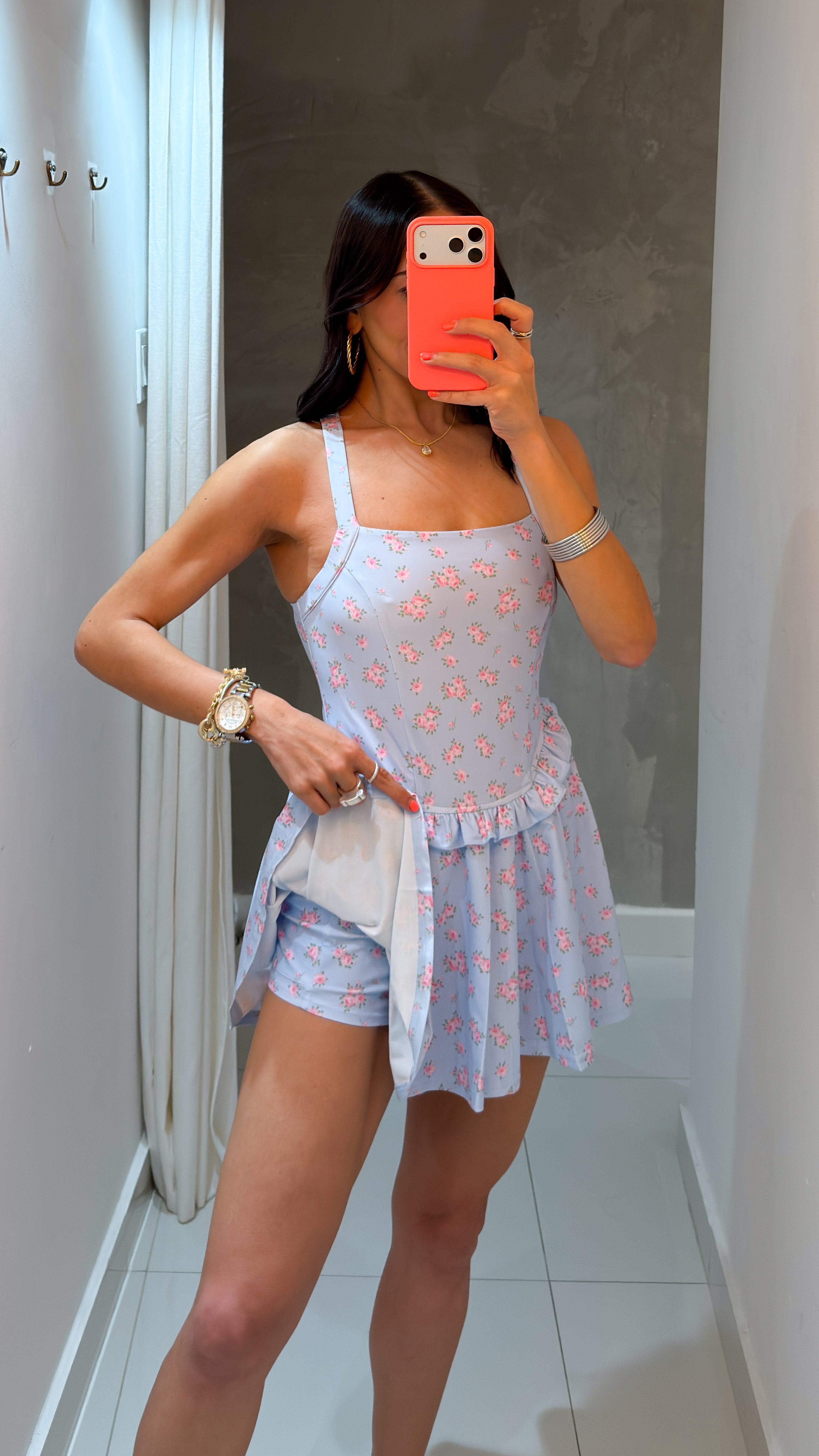 GIORGIA LAVENDER FLORAL ROMPER