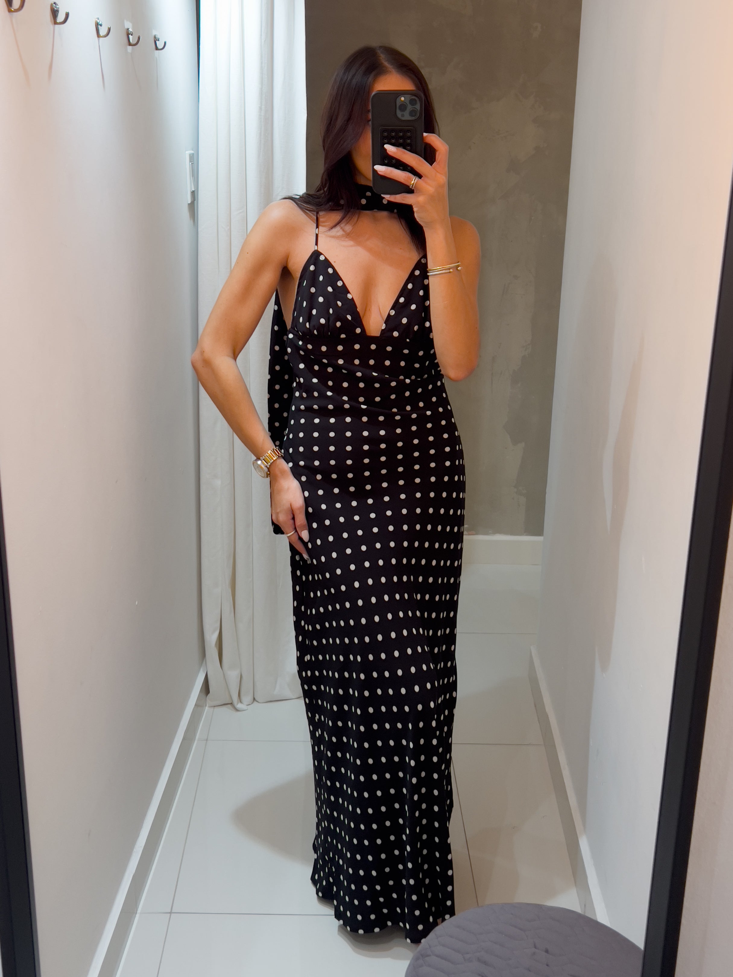 GISELLA MAXI DRESS WITH SCARF