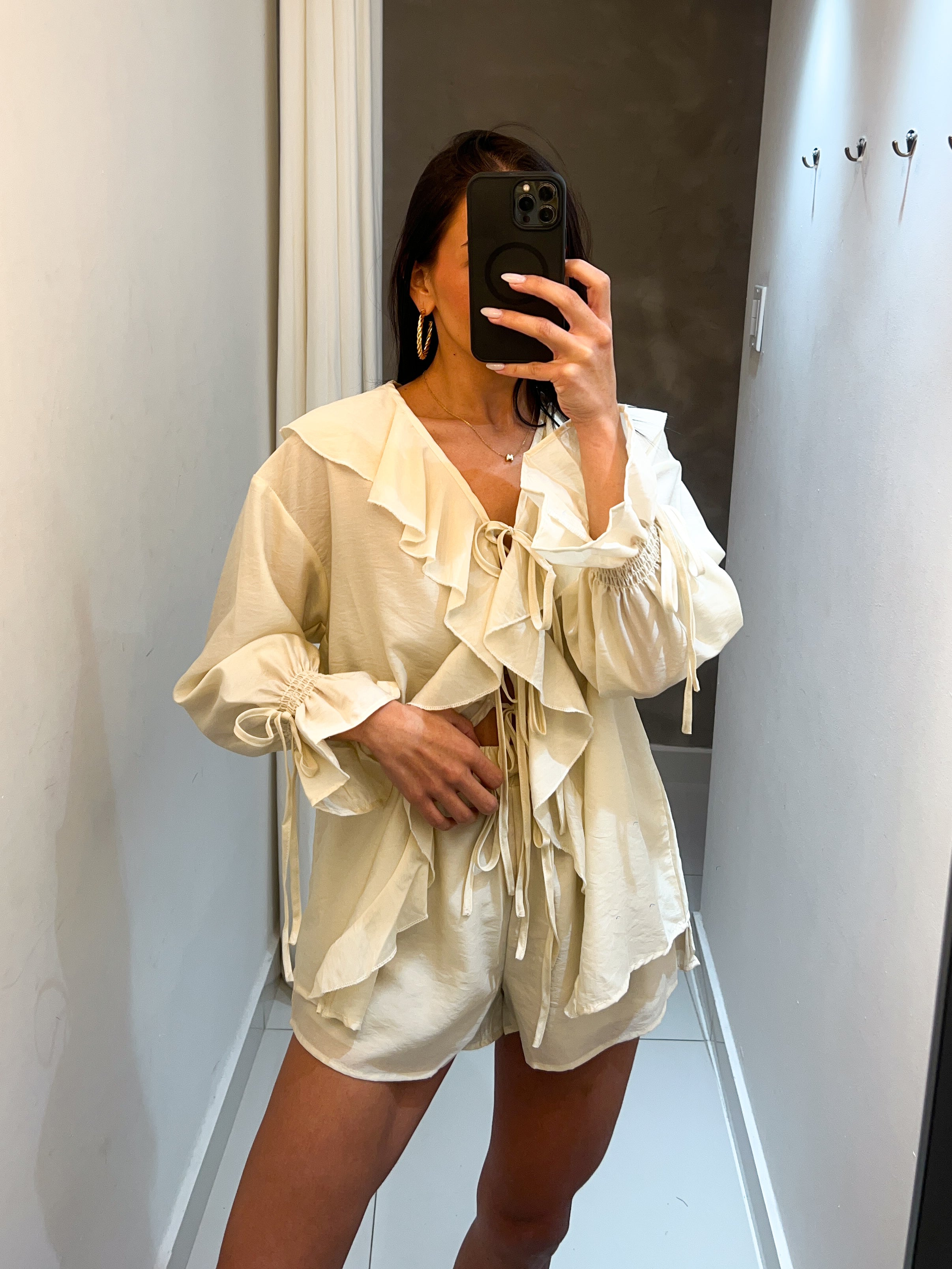 CELESTE SHORT SET IN BEIGE