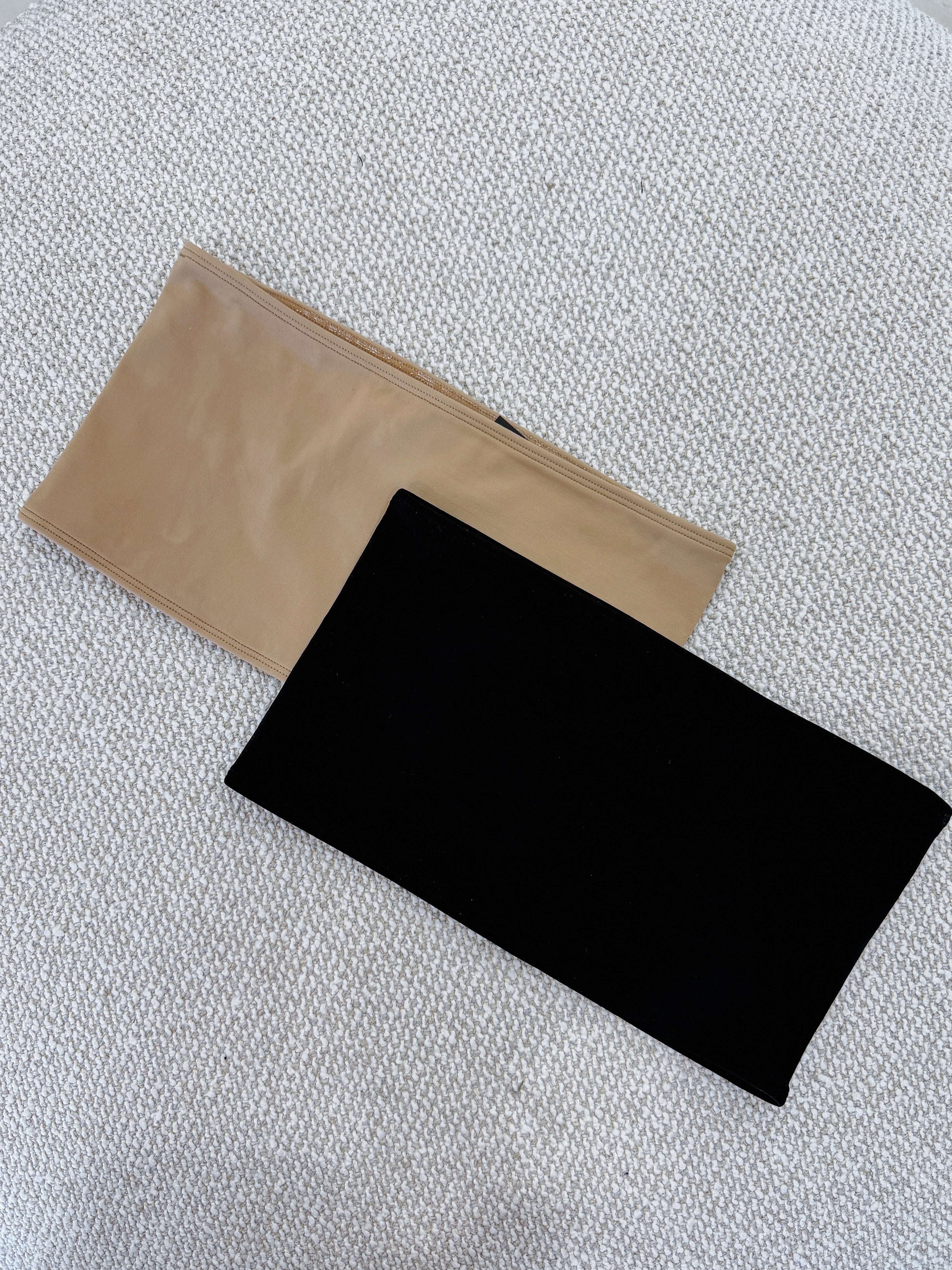 DOUBLE LAYER SEAMLESS BANDEAU TUBE TOP