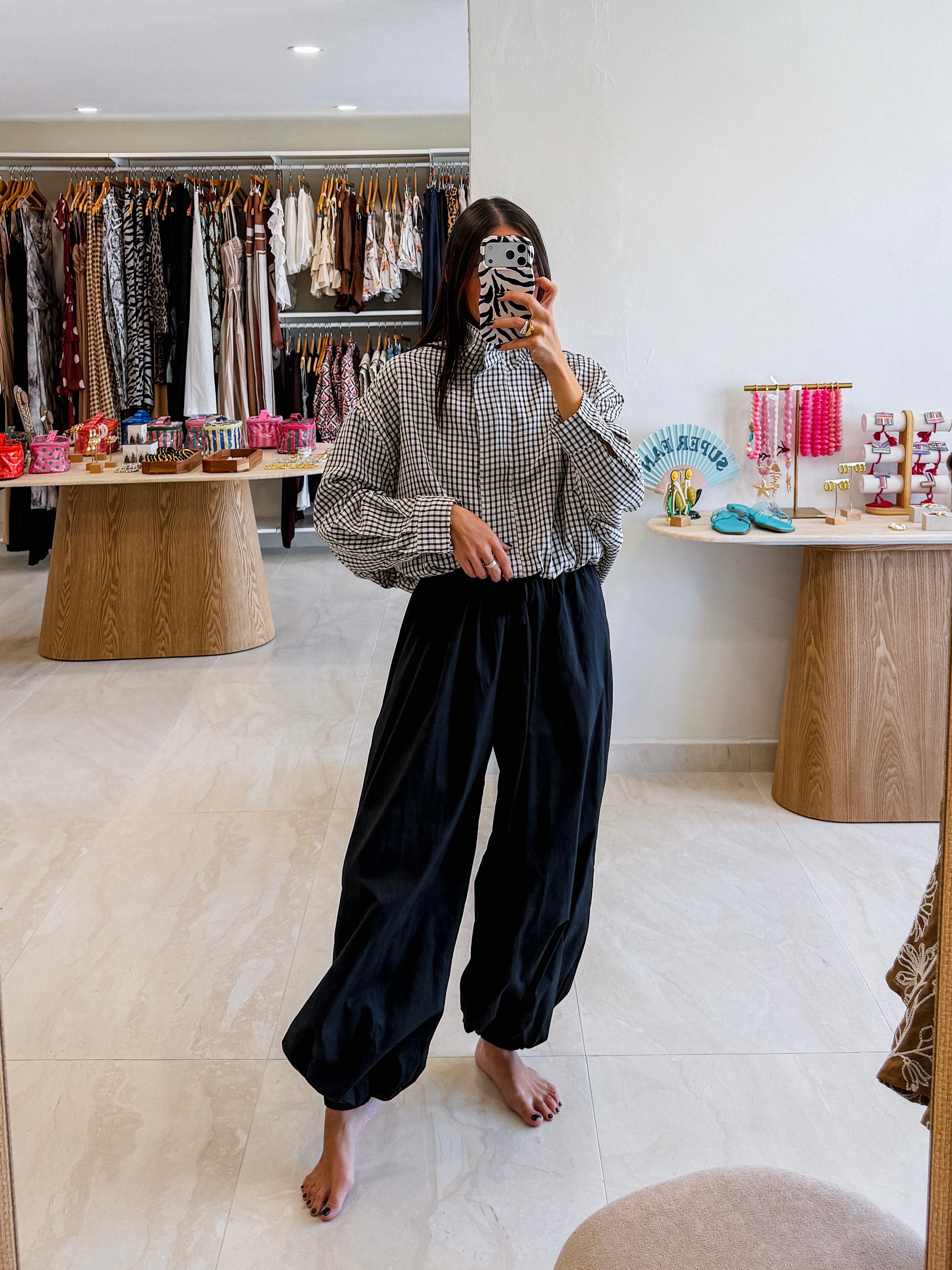 AURORA BLACK BUBBLE JOGGERS