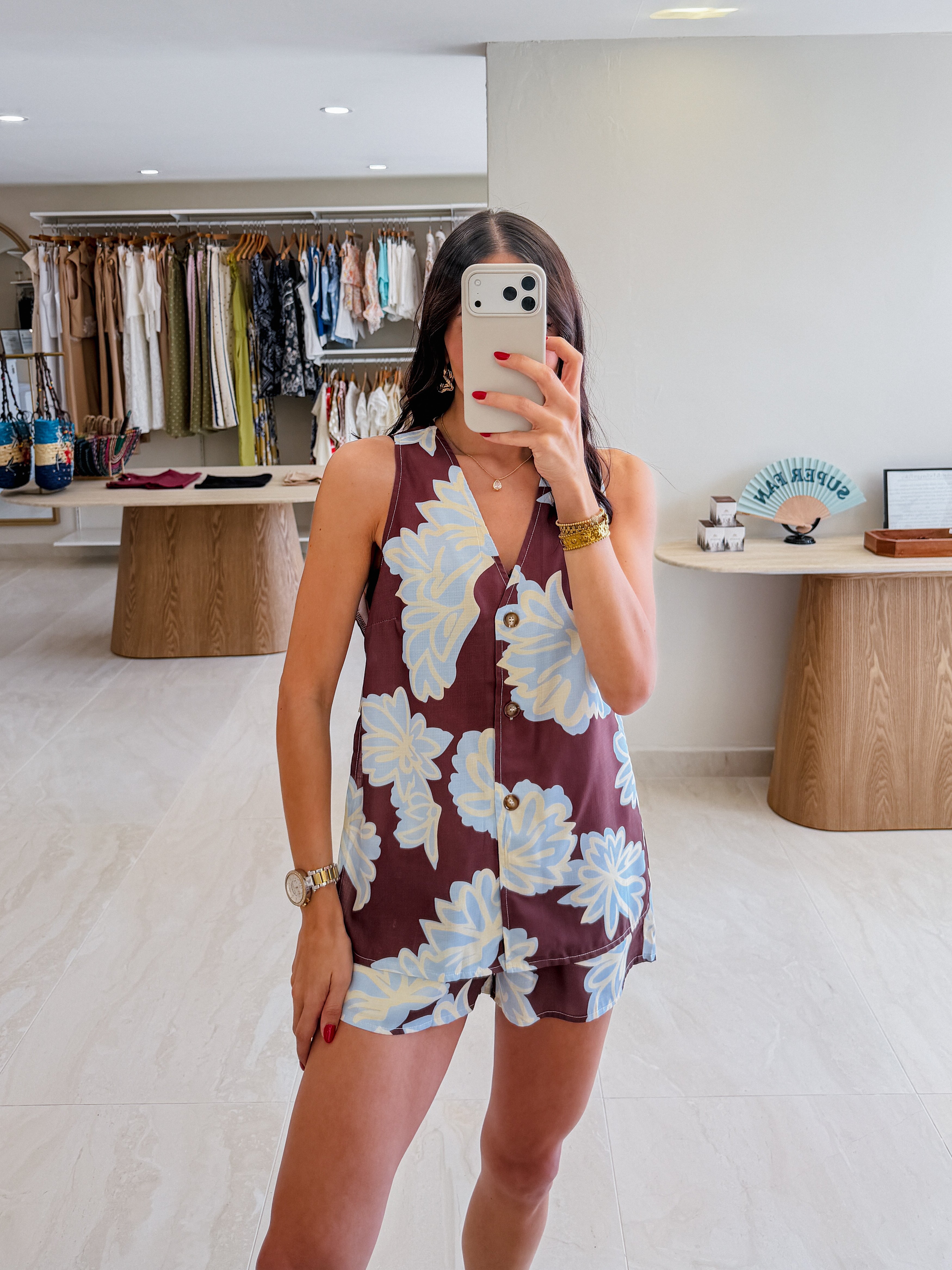 ILLIA FLORAL PRINT SHORTS SET