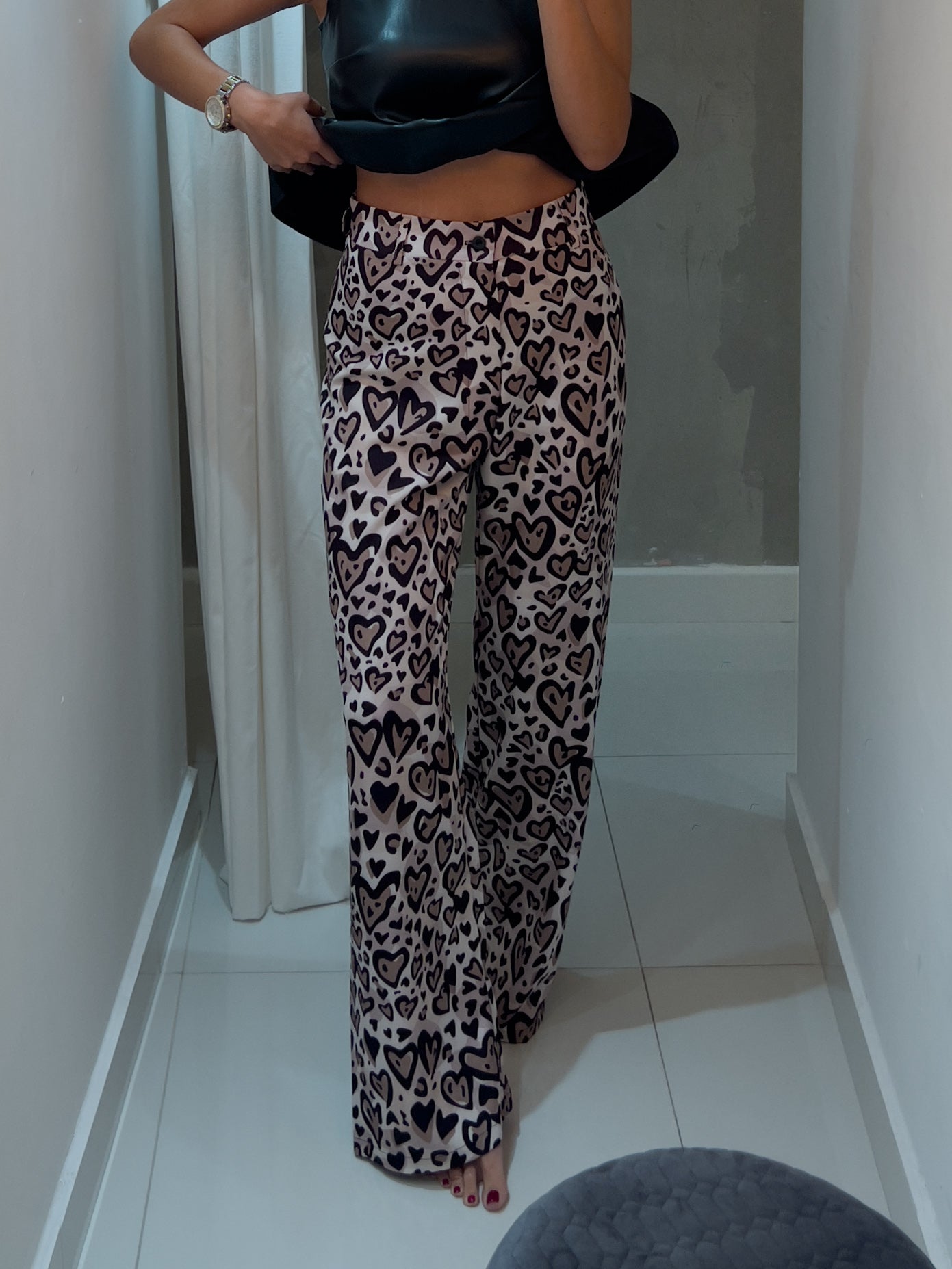 CELESTE LEOPARD HEART PANT