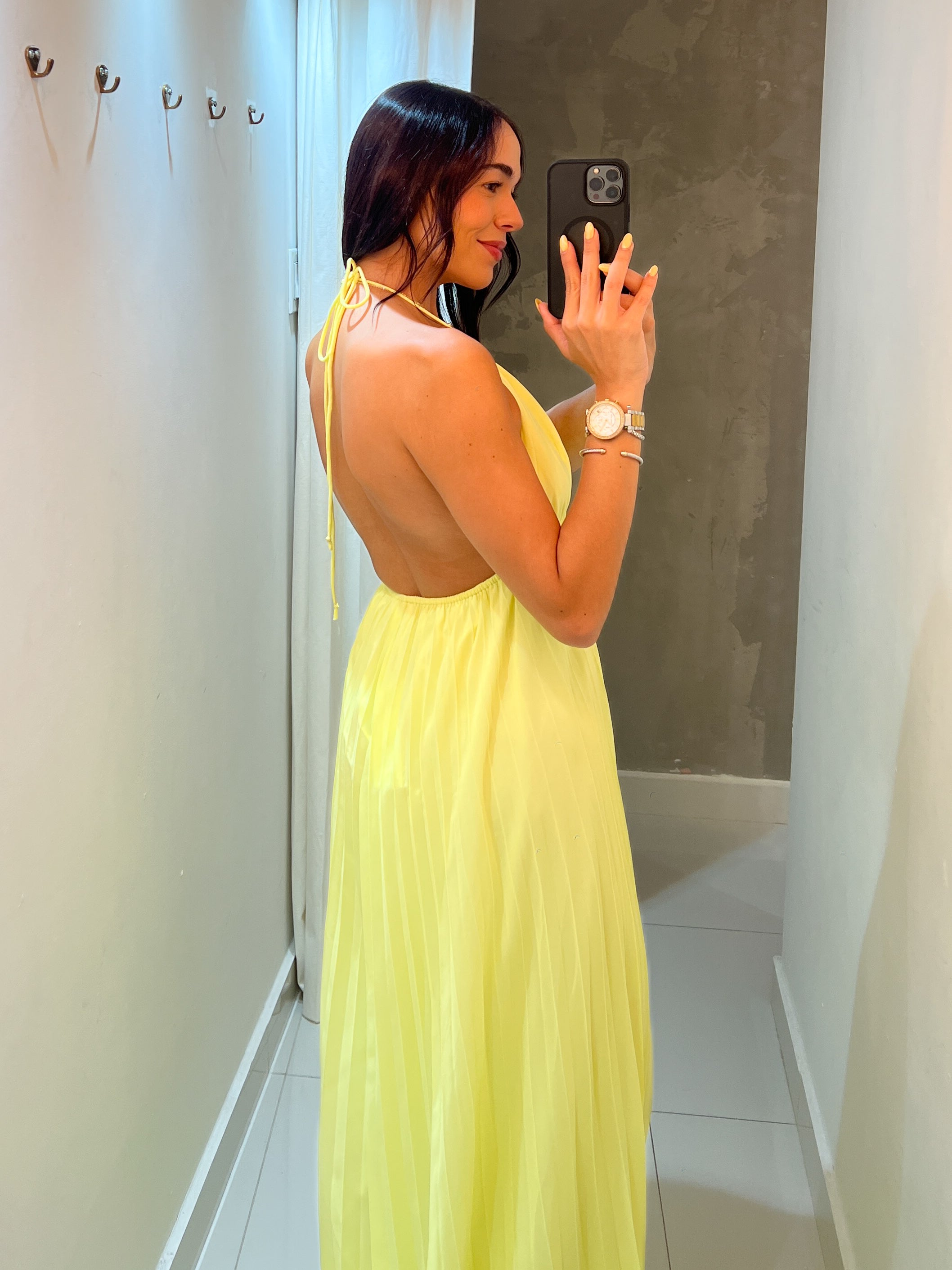 FRANCES LEMON PLEATED JUMPSUIT