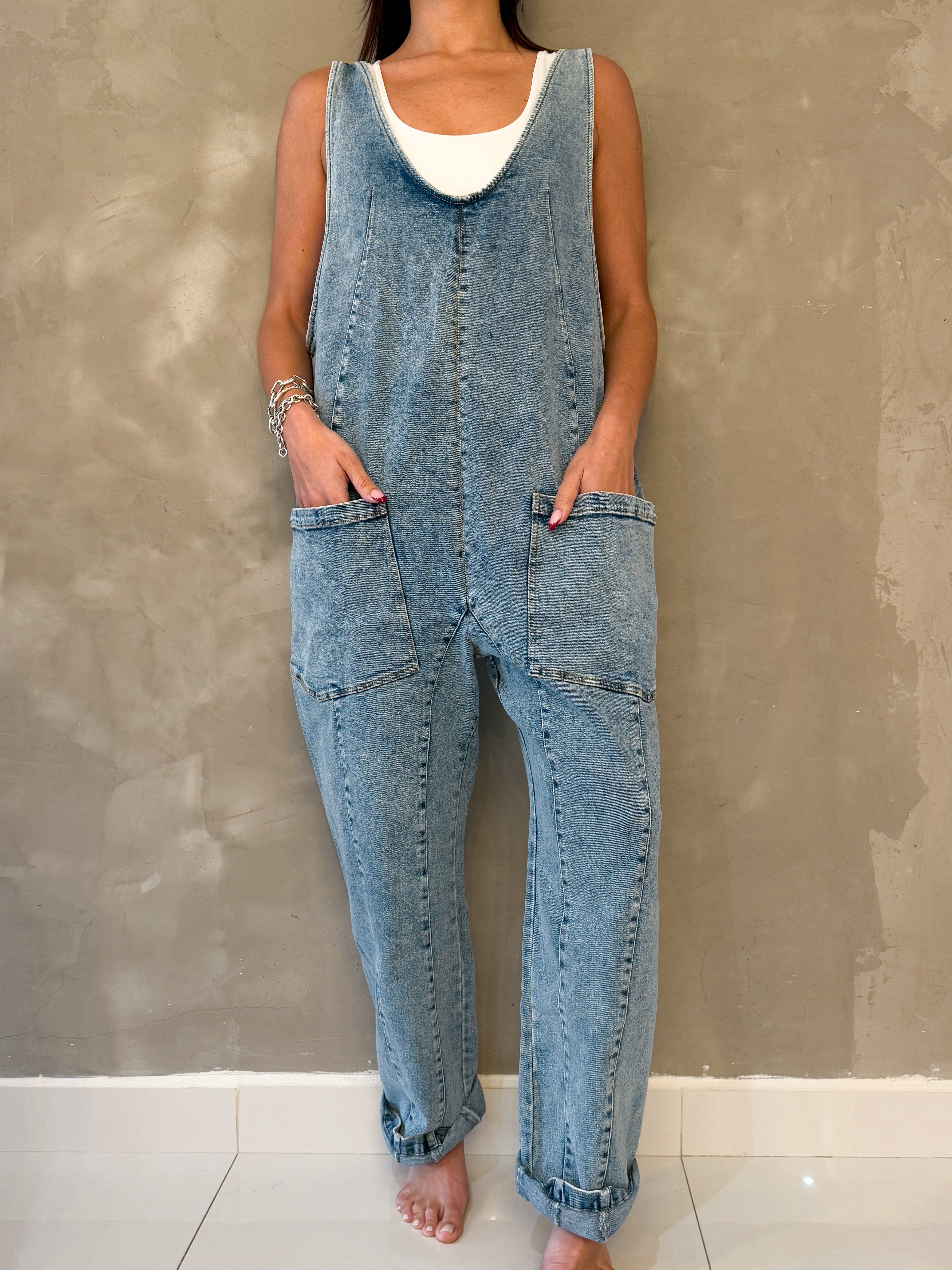 MELANIE DENIM JUMPSUIT