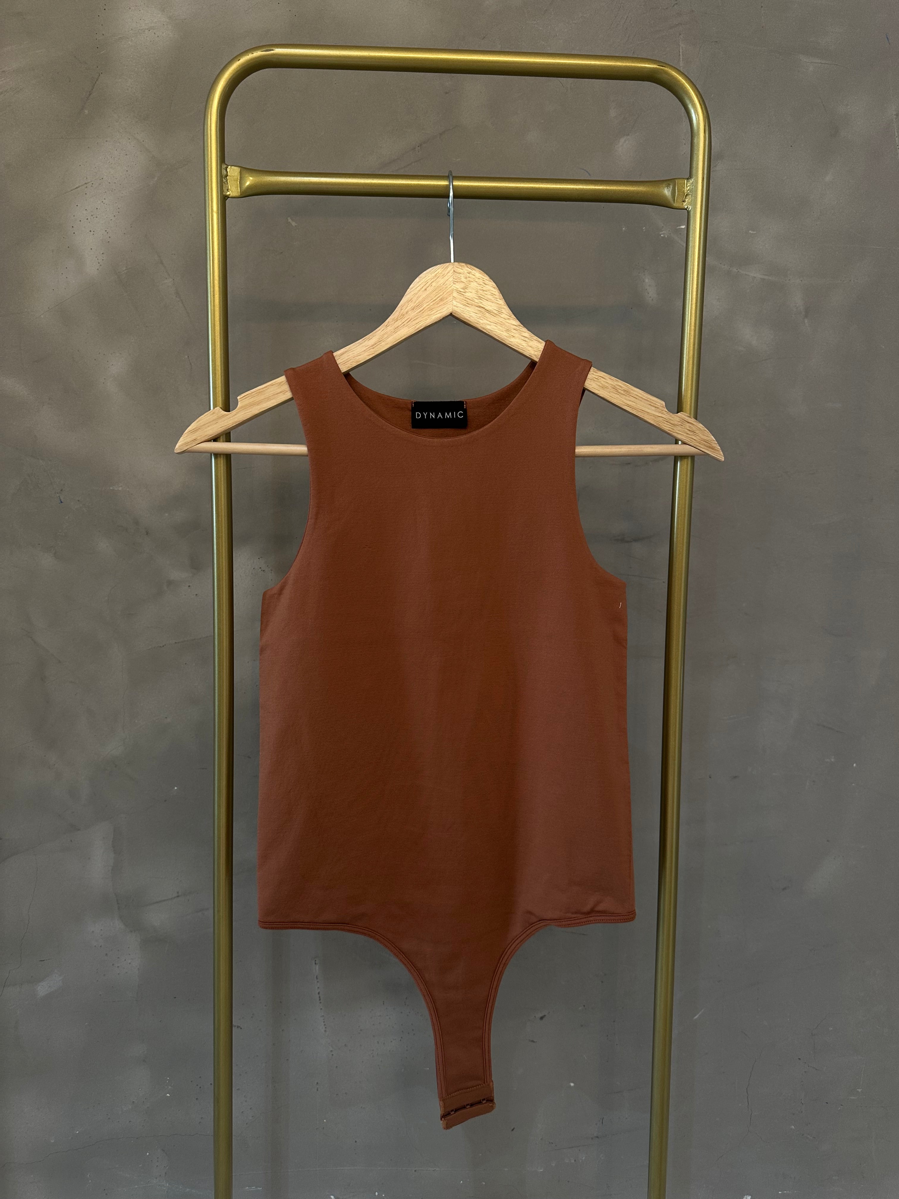 GINGERBREAD SMOOTH TANK BODYSUIT