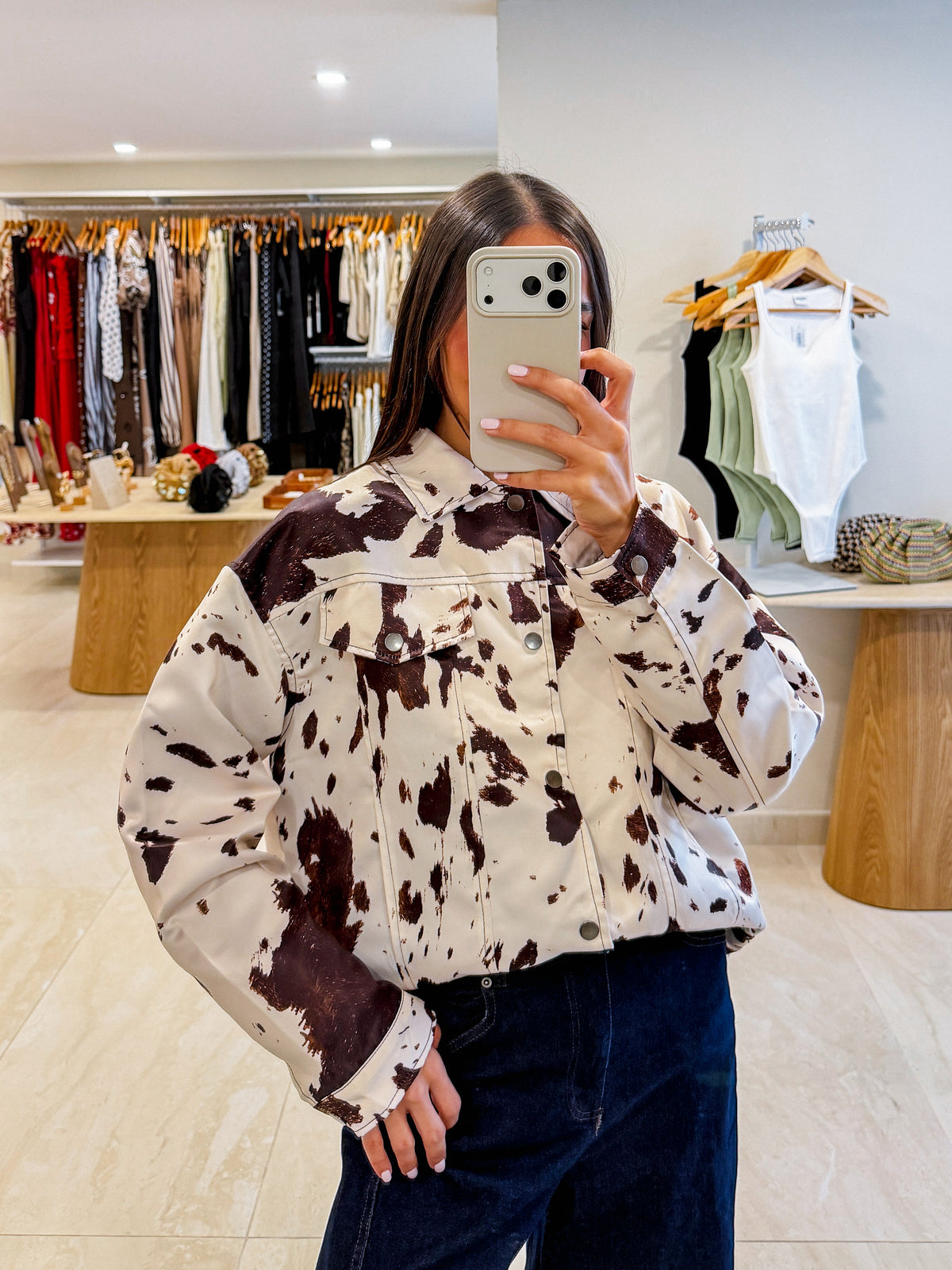 MELANIE COWHIDE JACKET