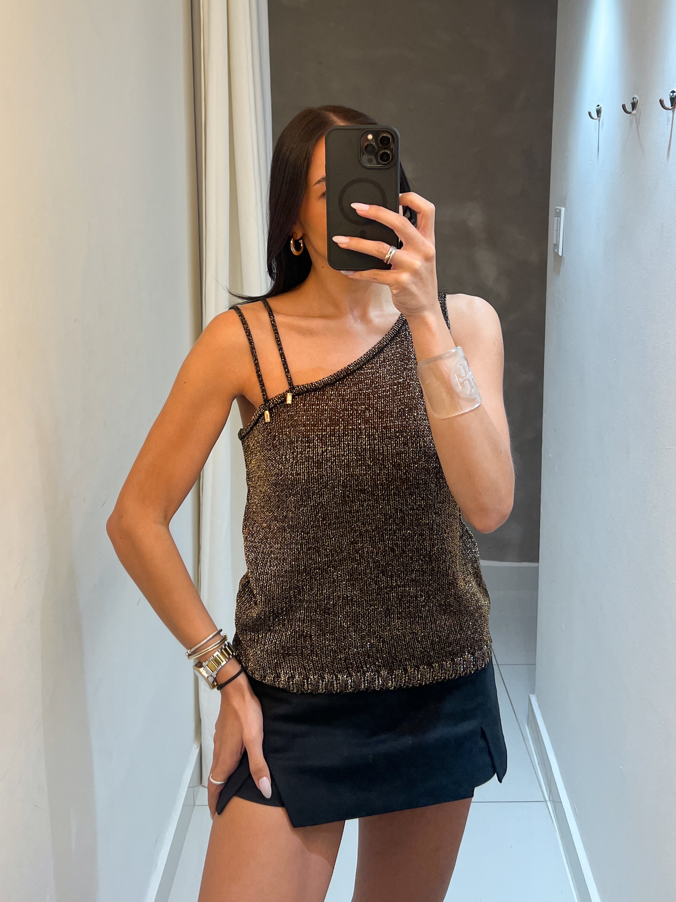 SAFIA BRONZE KNIT TOP