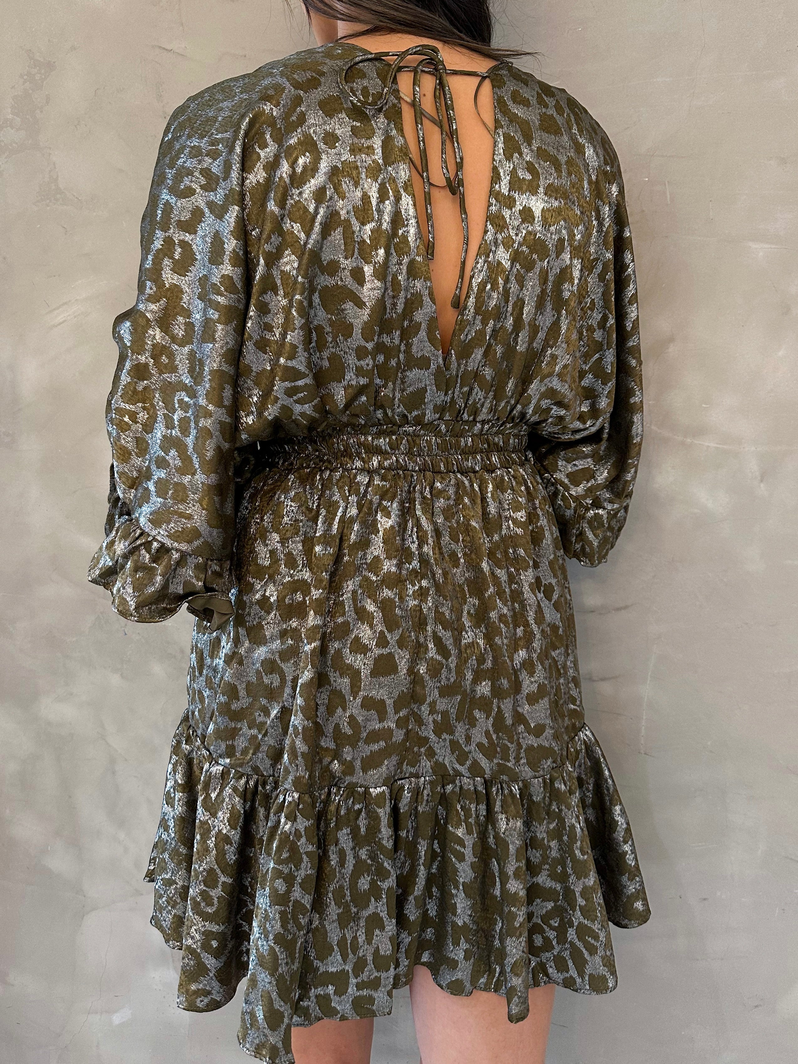 SAHARA ANIMAL PRINT TIERED DRESS