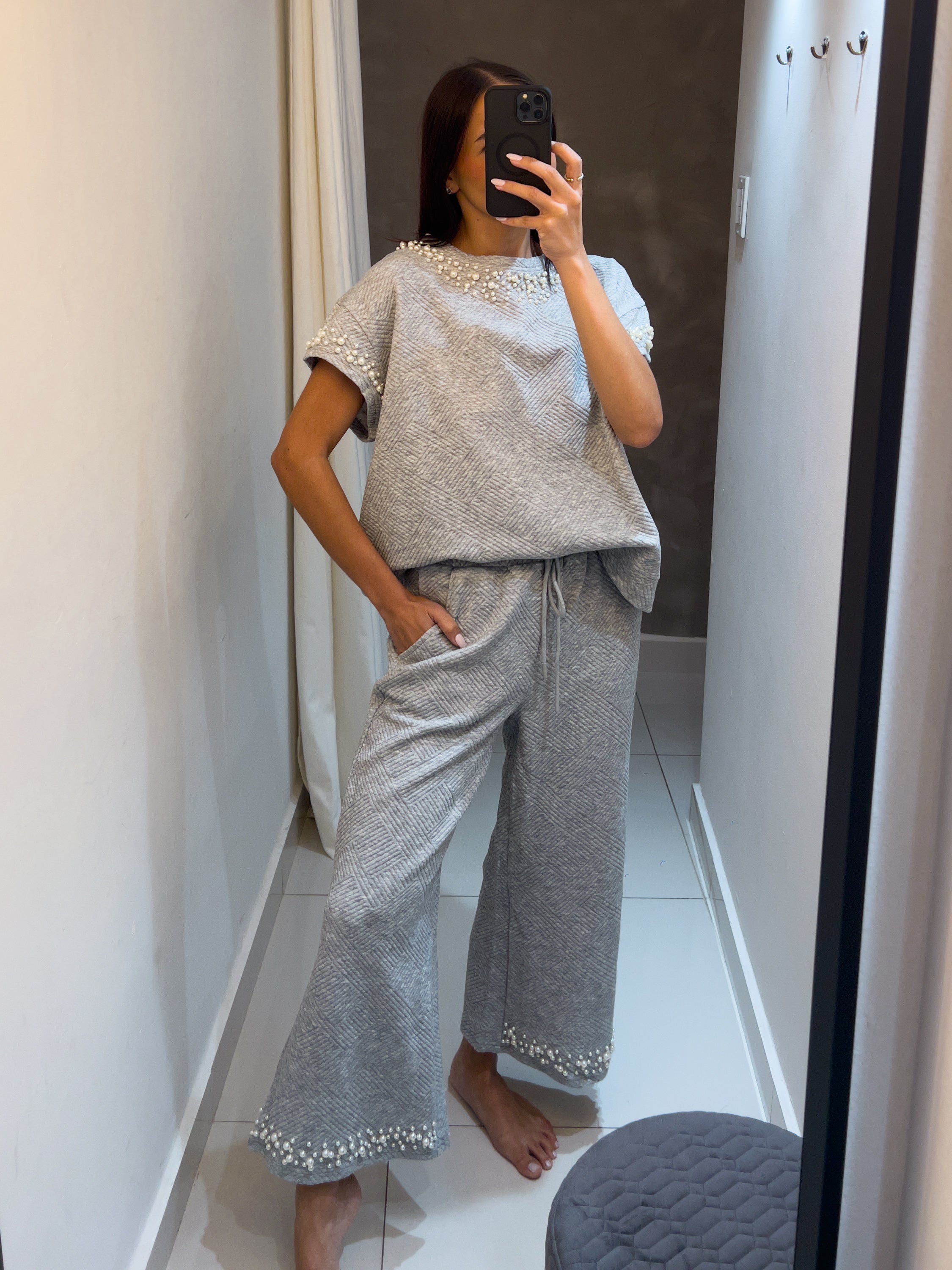 ISABELLA PEARL DETAIL TRAVEL SET