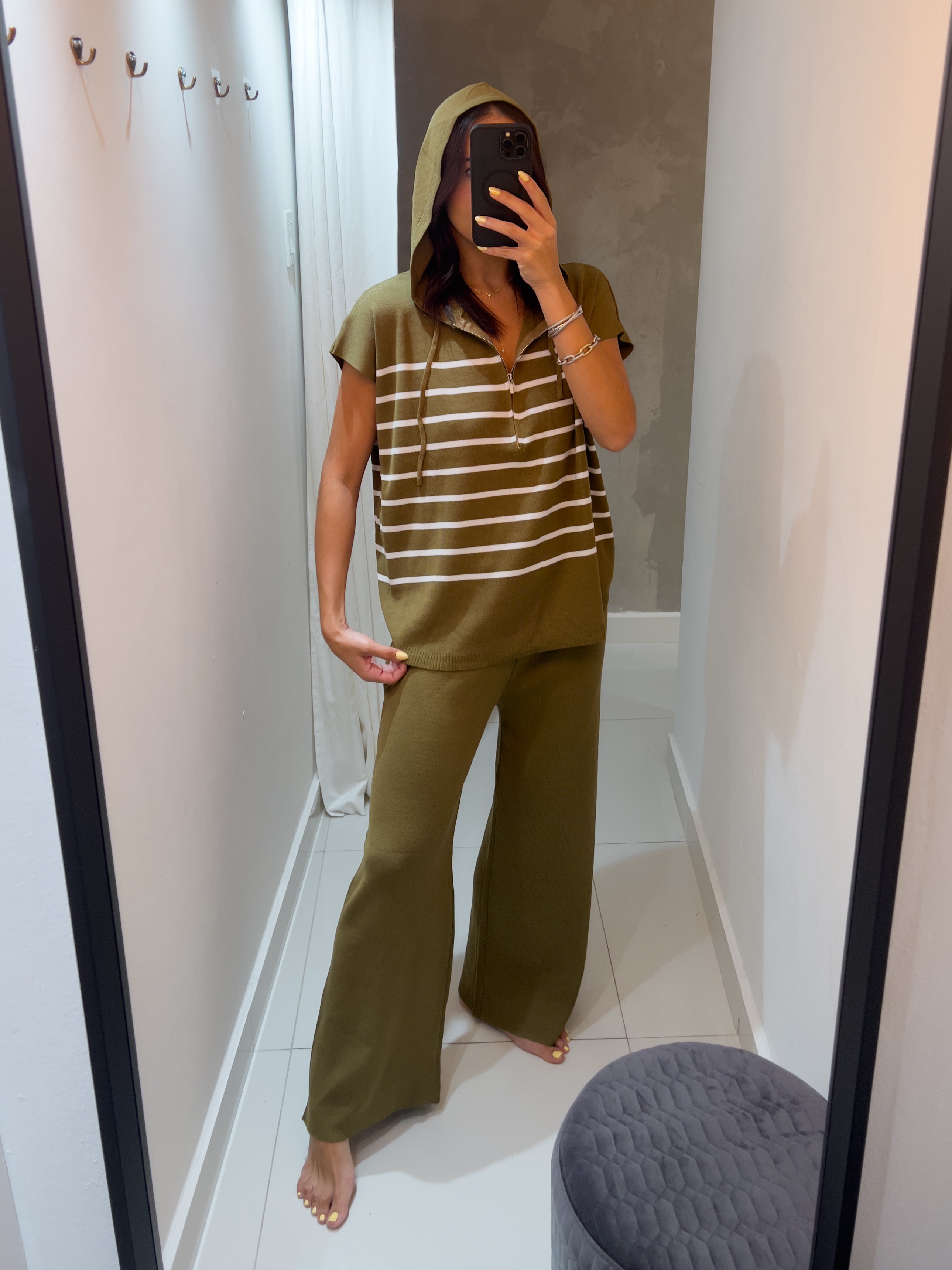 ARIANNA OLIVE TRAVEL SET