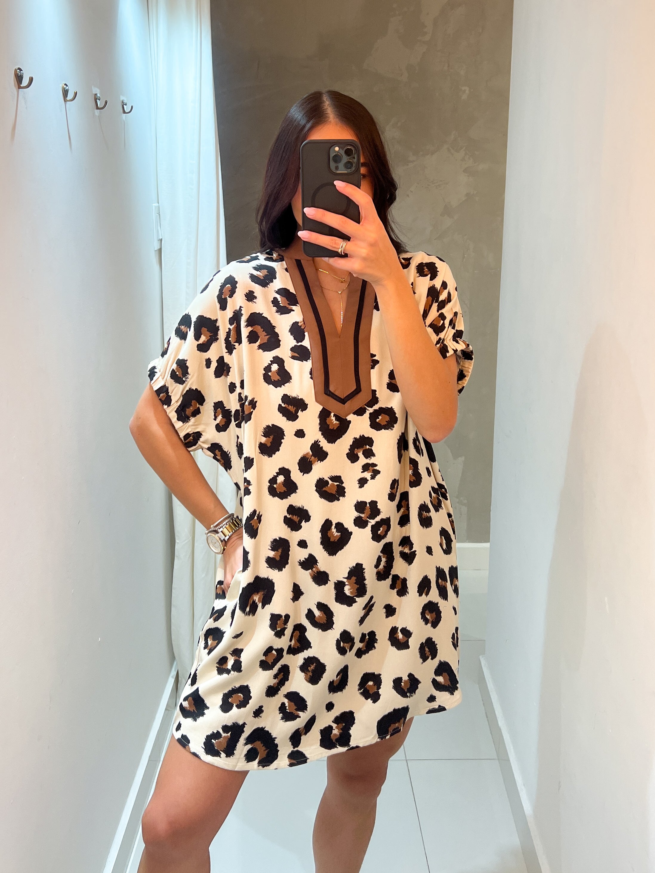 KATERINA ANIMAL PRINT DRESS