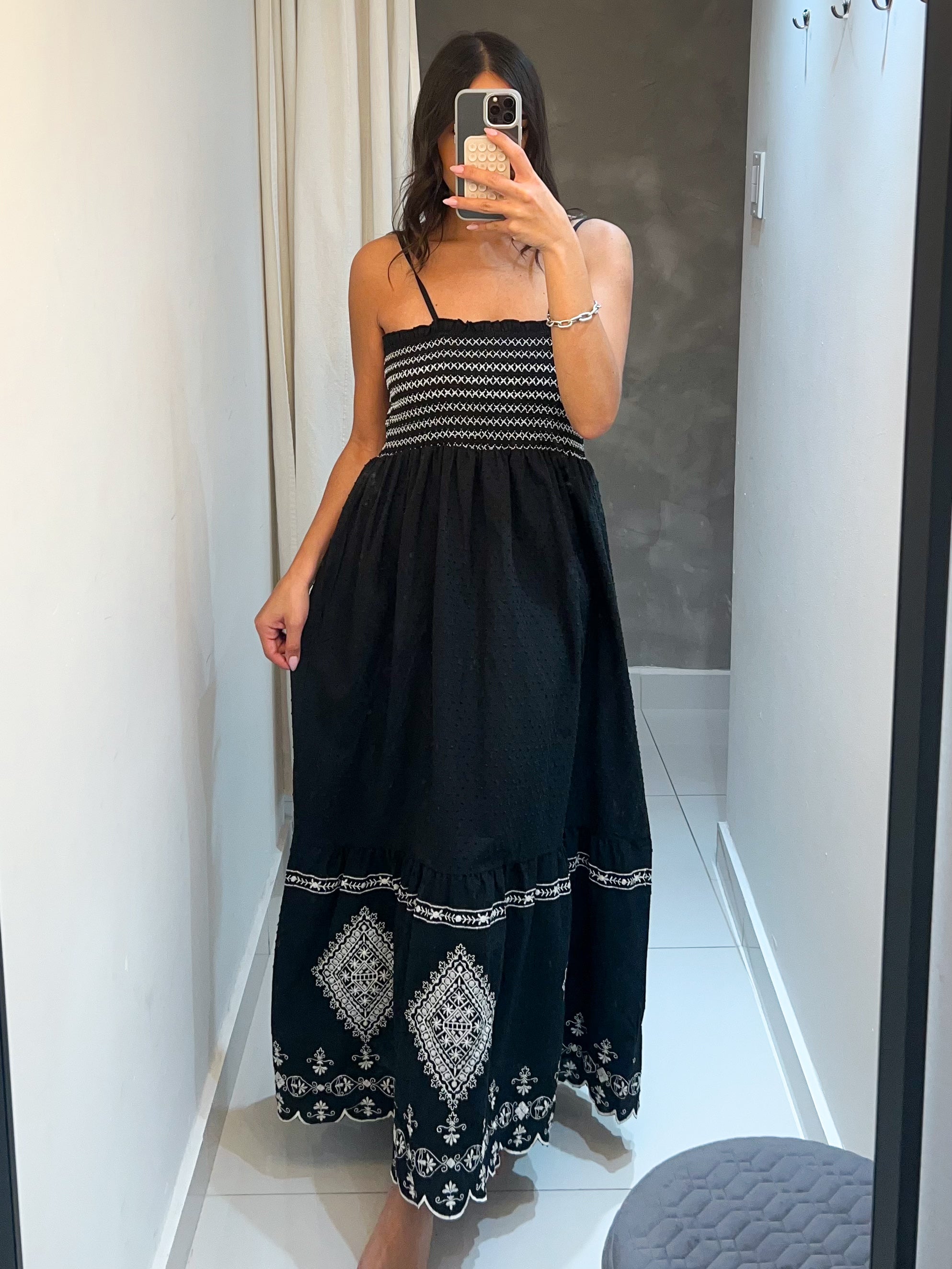 CAMELIA EMBROIDERED MAXI DRESS