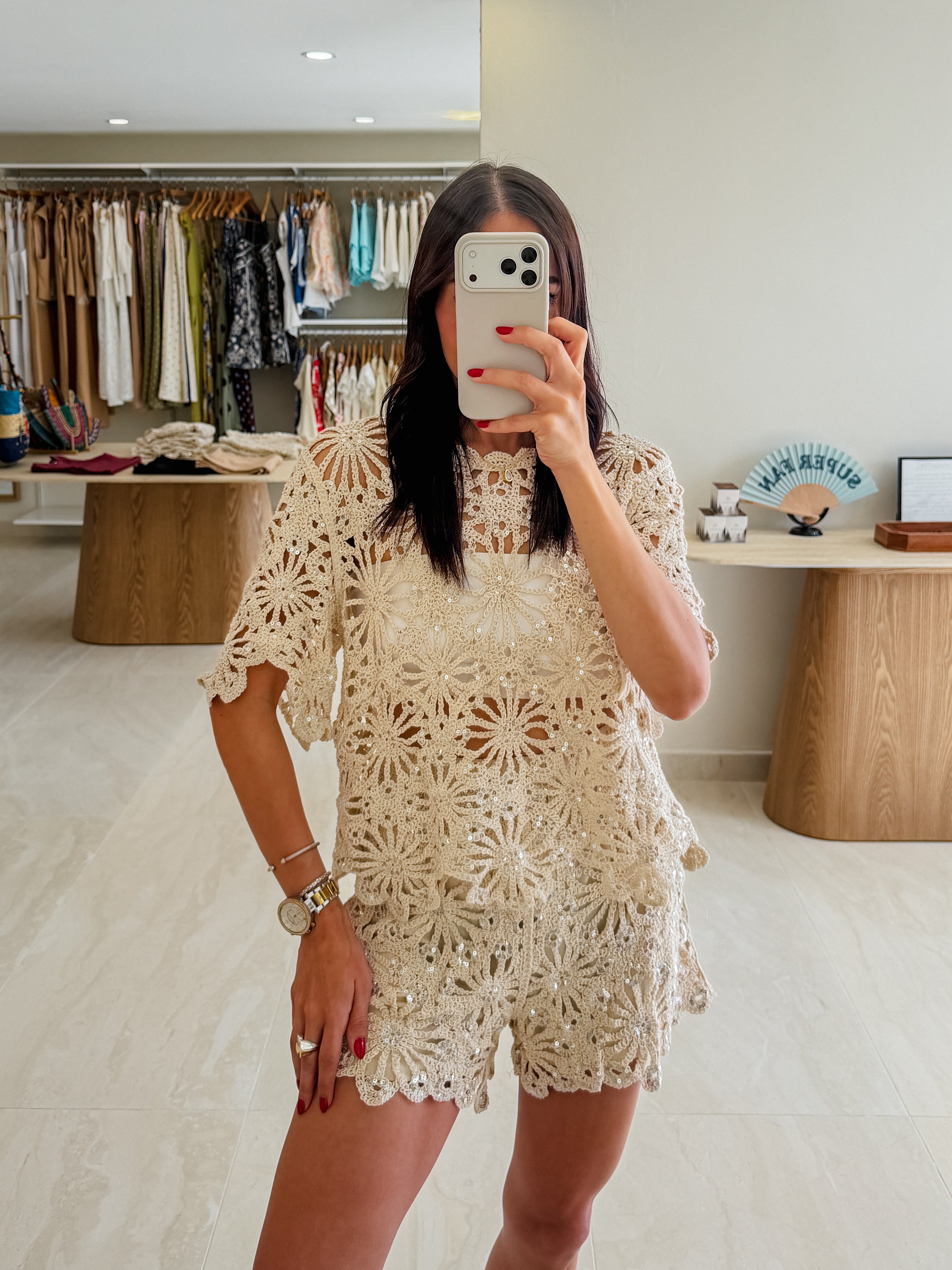 SASHA CROCHET RESORT SET WITH GLITTER